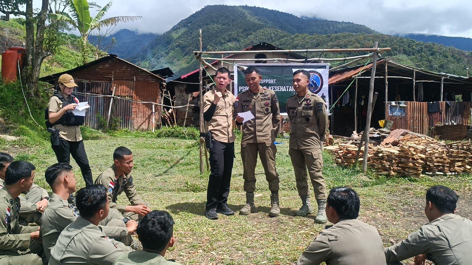 Jaga Mental Personel di Wilayah Rawan, Satgas Damai Cartenz Gelar Support Psikologi di Kiwirok