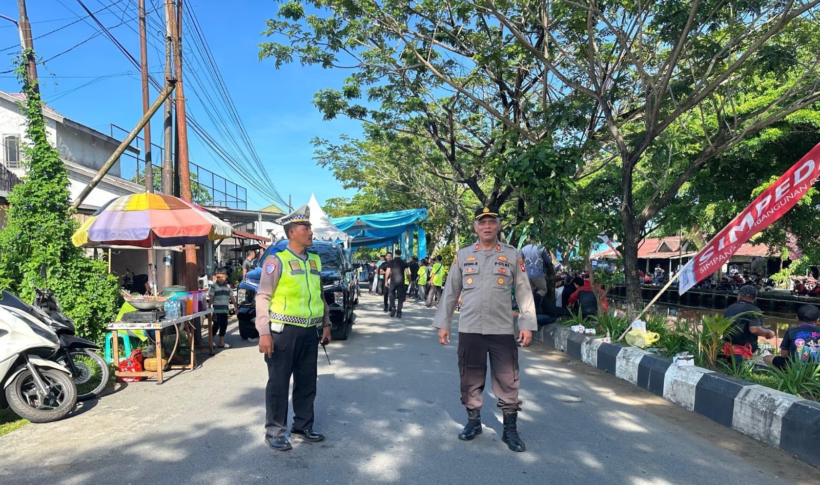 Wujud Sinergitas, Kapolsek Pontianak Kota Turut Hadir pada Lomba Mancing HUT ke-62 Bank Kalbar