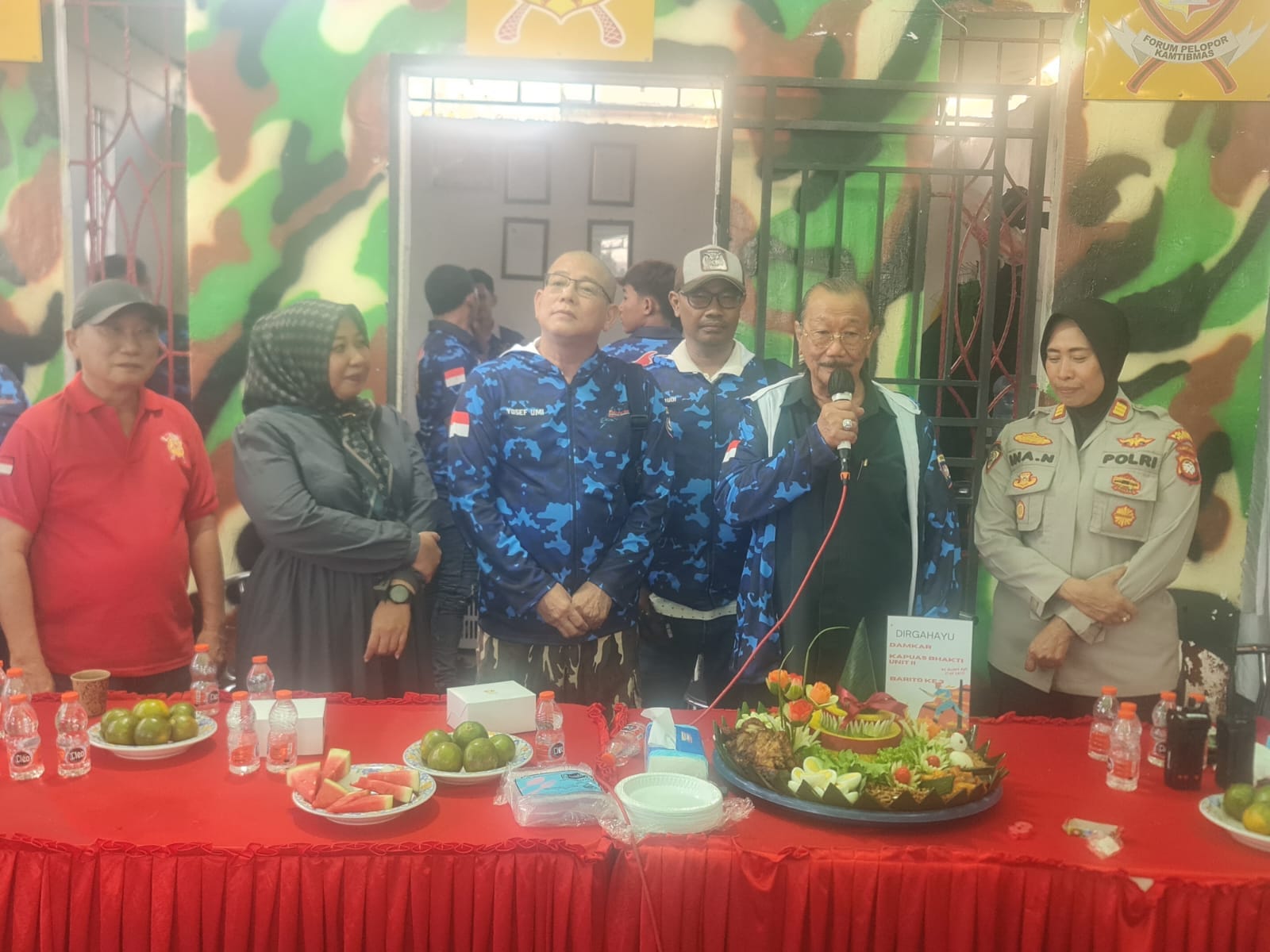 Kapolsek Pontianak Selatan Hadiri Perayaan HUT Damkar Kapuas Bhakti Barito dan Mitra Bhakti dengan Suasana Humanis