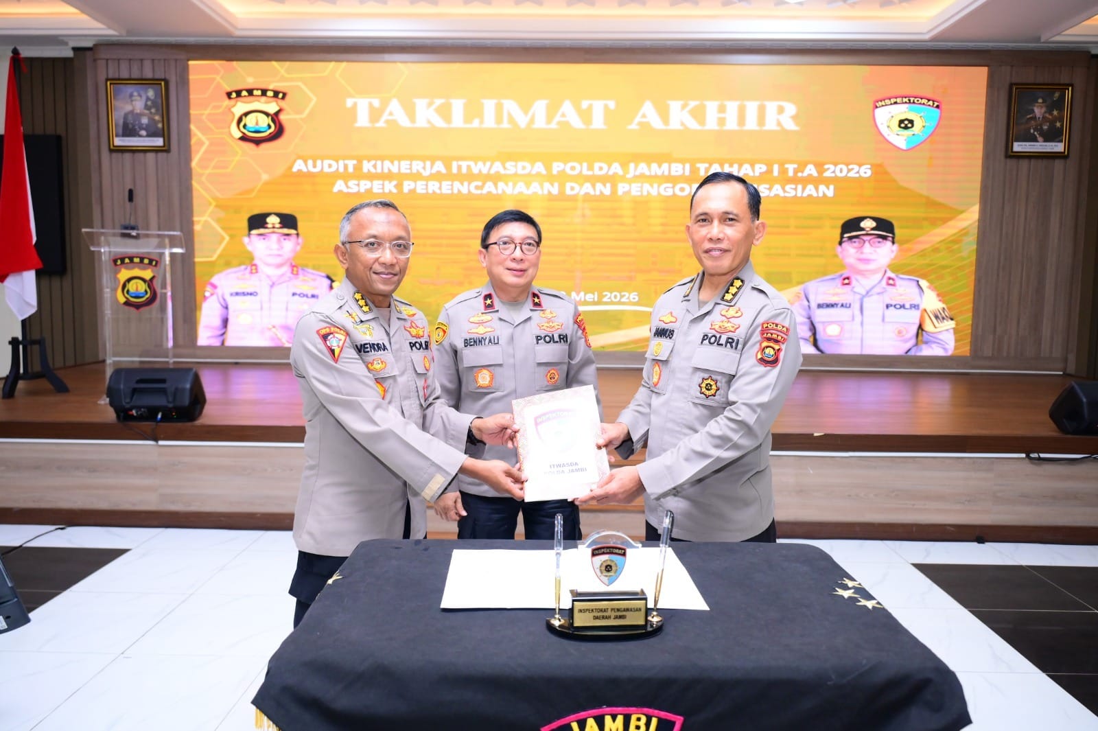 Polda Jambi Gelar Taklimat Akhir Audit Kinerja 2026, Perkuat Pengawasan dan Pelayanan Presisi