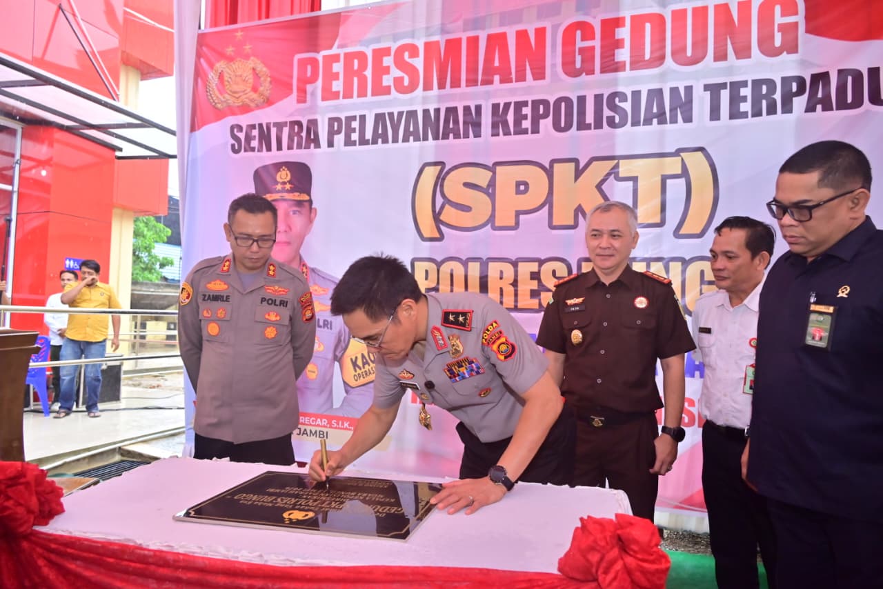 Kapolda Jambi Tingkatkan Pelayanan Publik Lewat Peresmian Gedung SPKT Baru di Polres Bungo