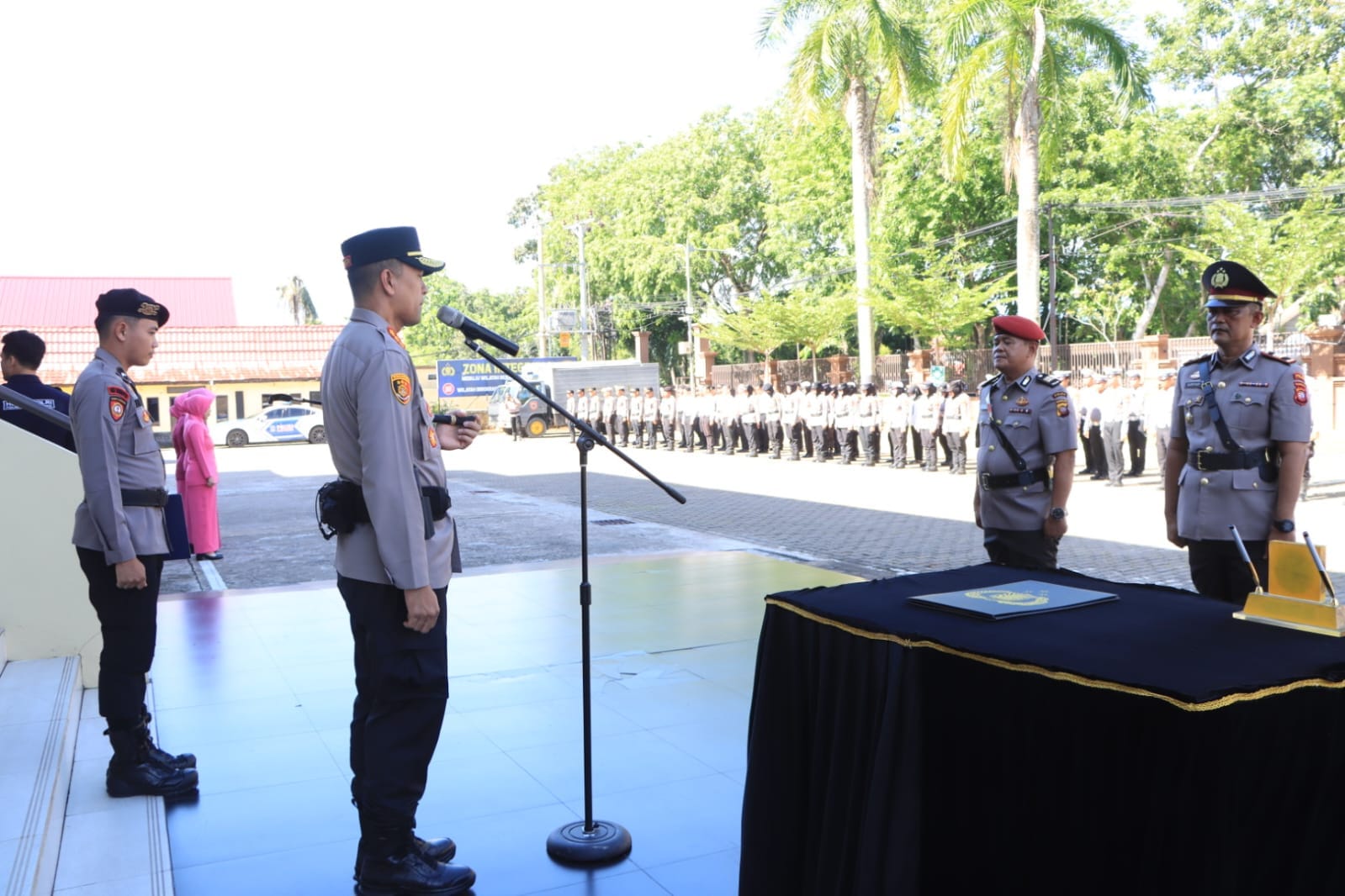 Sertijab Kapolsek Pontianak Timur Dipimpin Kapolresta Pontianak