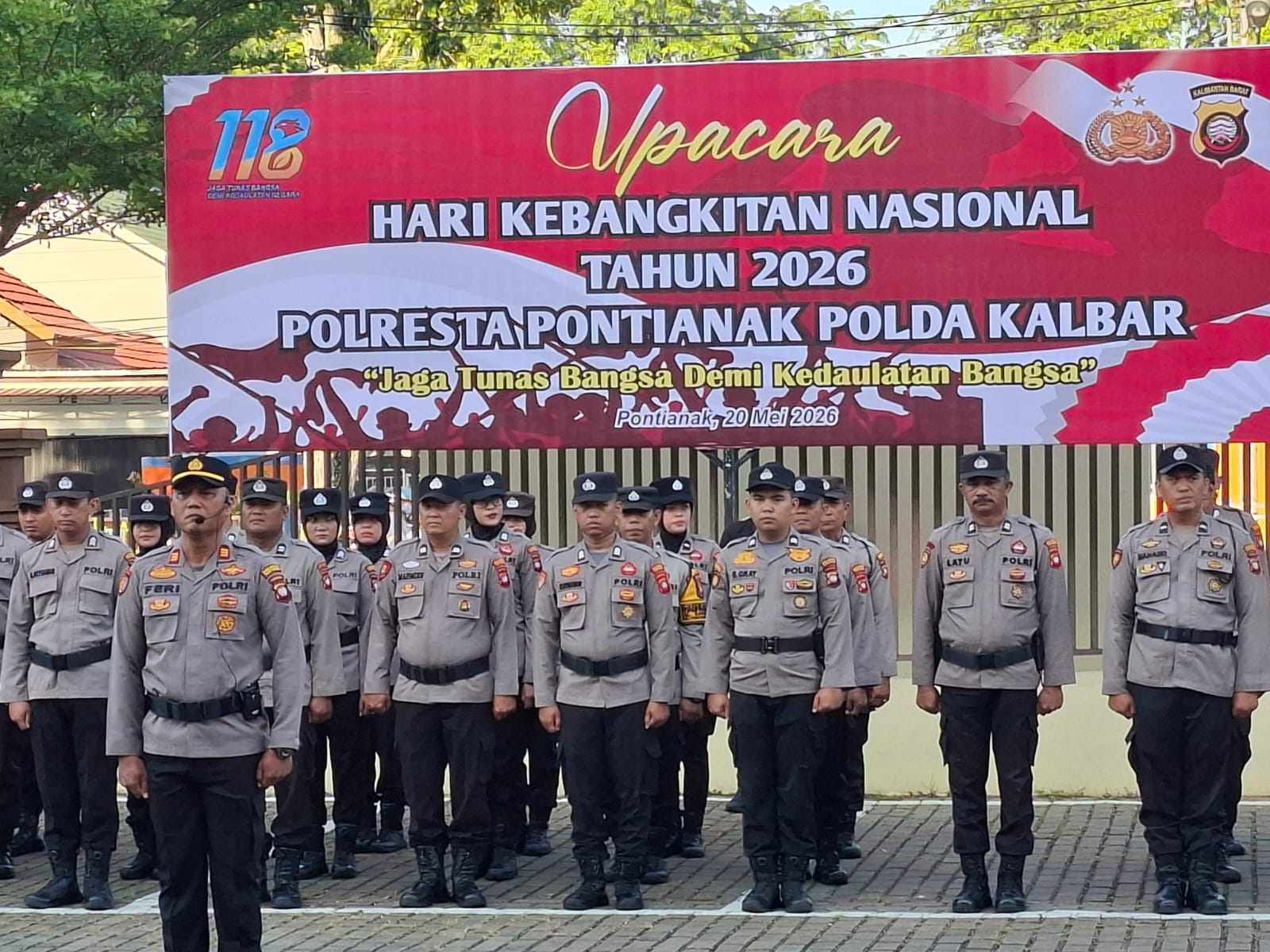 Kapolresta Pontianak Pimpin Upacara Hari Kebangkitan Nasional 2026 dengan Khidmat