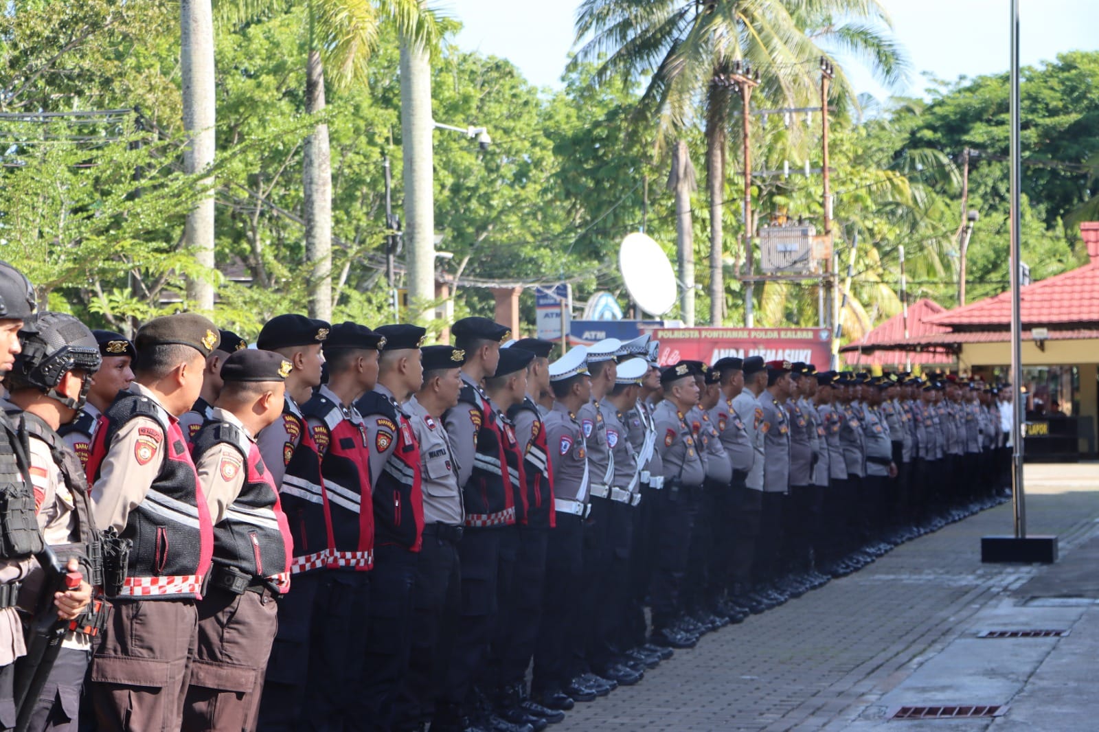Jelang Display Pekan Gawai Dayak 2026, Polresta Pontianak Siagakan Personel dalam Apel Gabungan