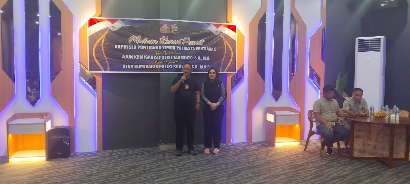 Suasana Akrab Warnai Acara Kenal Pamit Kapolsek Pontianak Timur