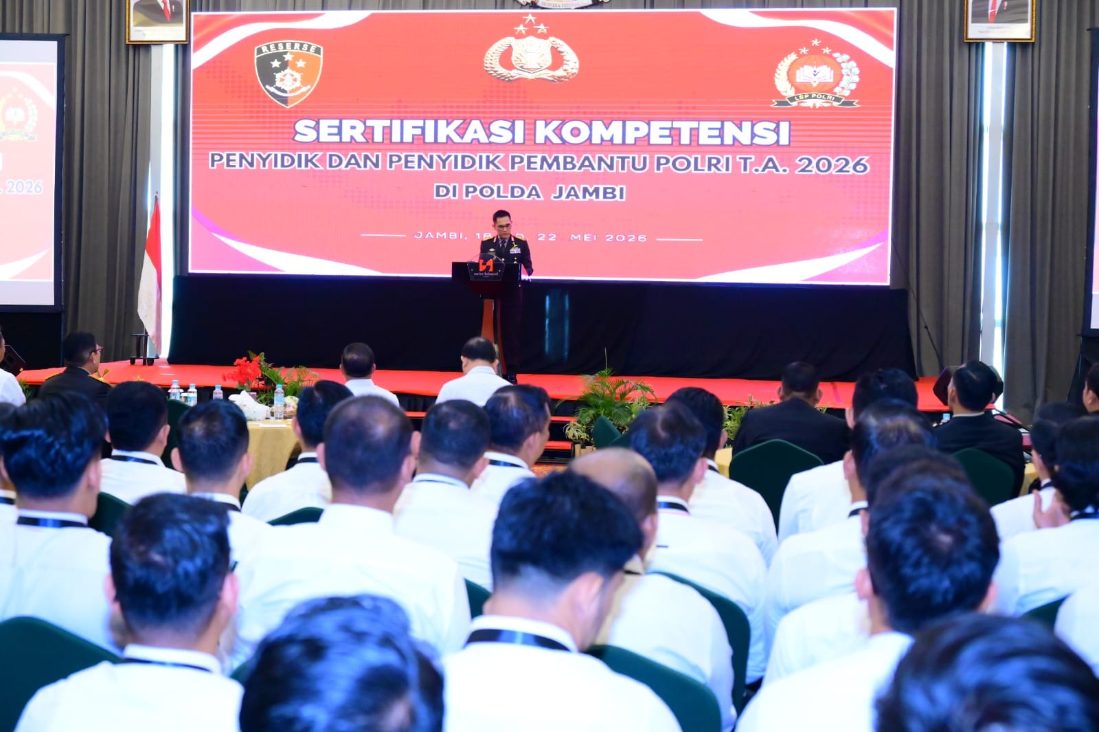 Kapolda Jambi Membuka Asesmen Uji Kompetensi Penyidik dan Penyidik Pembantu Polri TA 2026