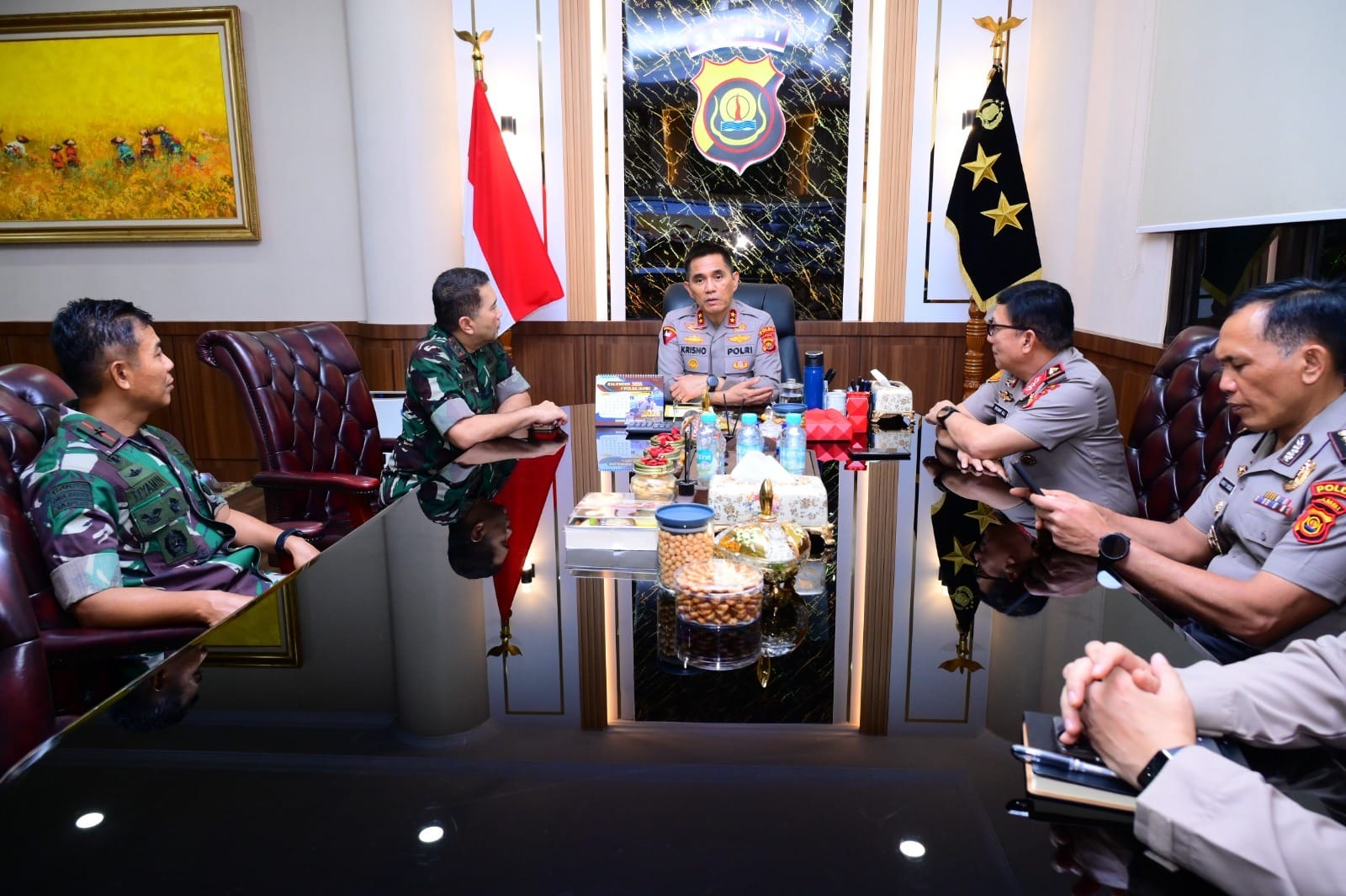 Polda Jambi Terima Silaturahmi Pangdam XX/TIB, Perkuat Sinergitas TNI-Polri