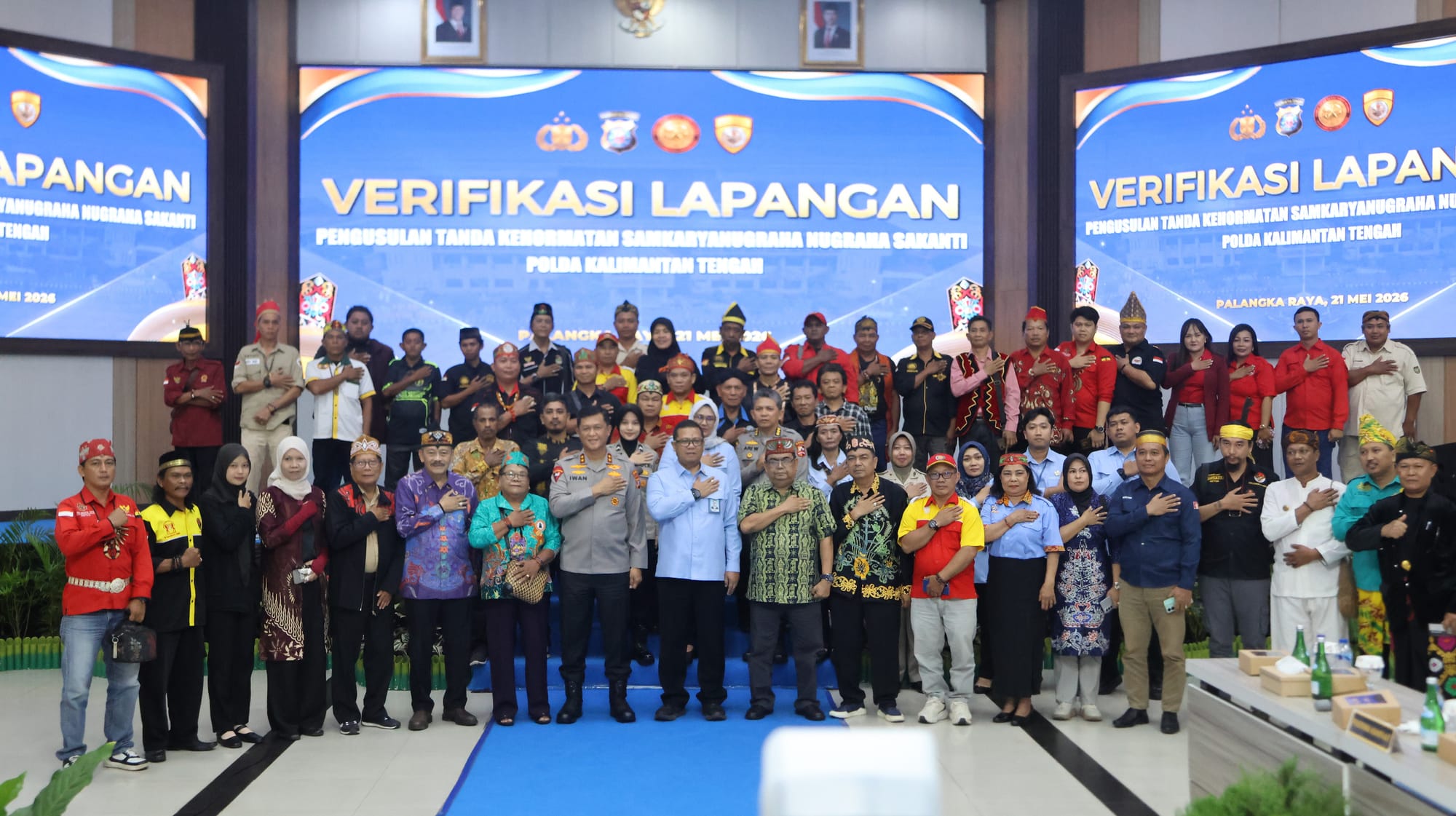 Sambut Kunjungan Setmilpres, Polda Kalteng Paparkan Penguatan Sinergi Forum Adat Kebangsaan Berbasis Falsafah Huma Betang