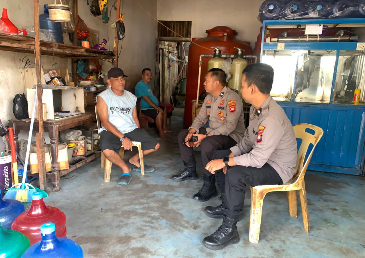Ciptakan Lingkungan Aman dan Kondusif, Personel Enggang Polsek Pontianak Barat Gelar Patroli Dialogis