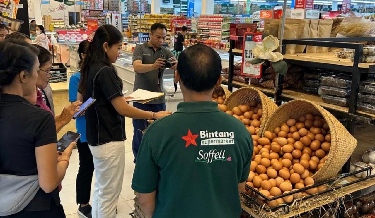 Satgas Saber Pangan Polda Bali Gelar Sidak Akhir Pekan untuk Pastikan Stabilitas Harga dan Stok Bapokting