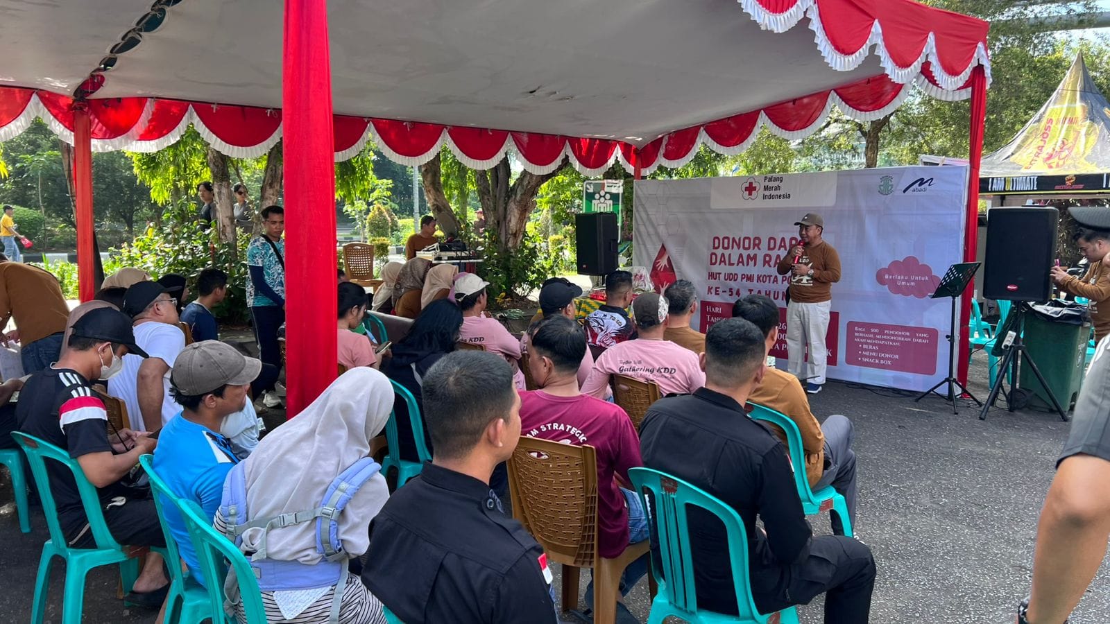 Semarak HUT UDD PMI Kota Pontianak, Kapolresta Hadiri Aksi Donor Darah