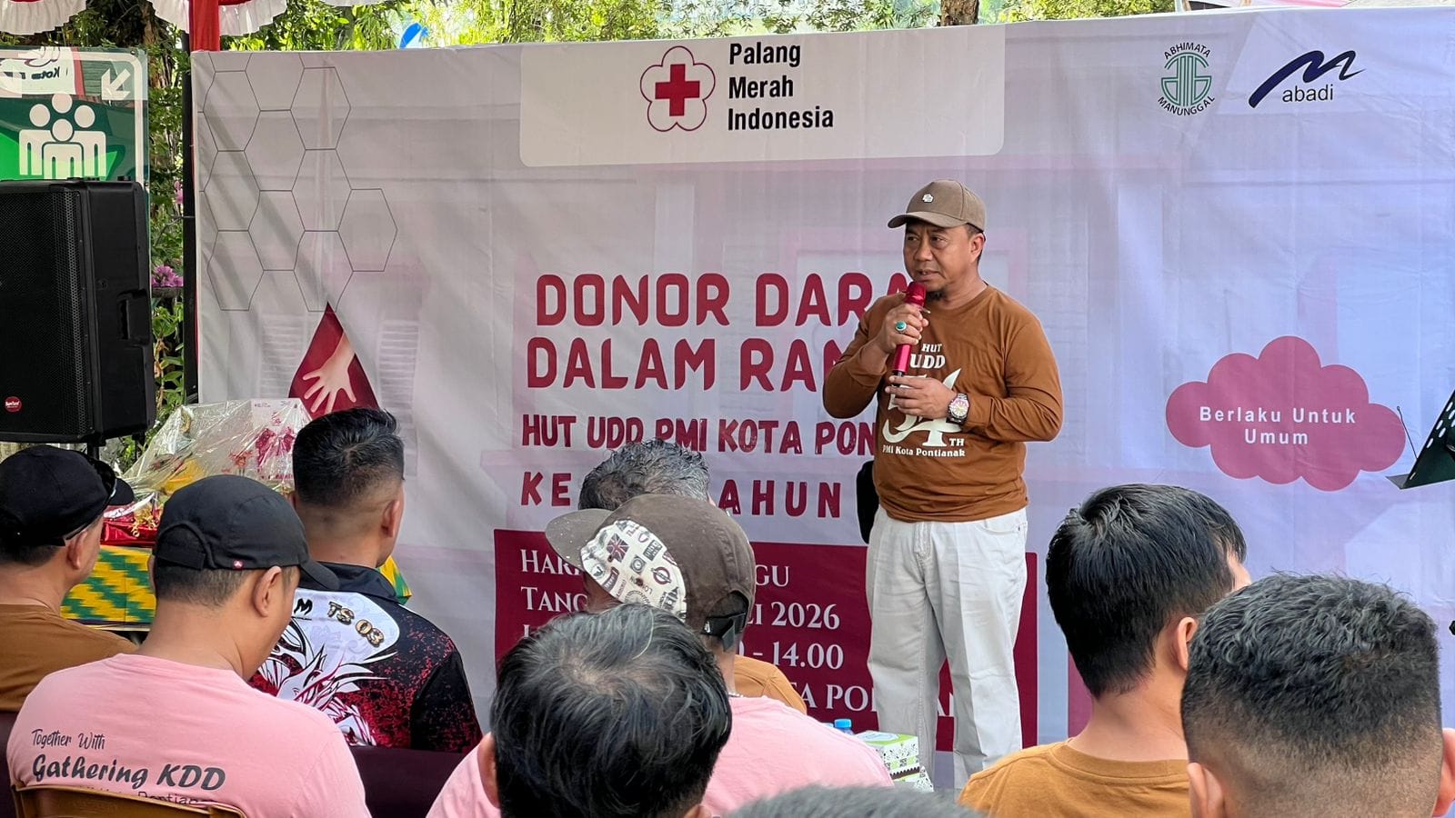 Kapolresta Pontianak Hadiri Kegiatan Donor Darah HUT UDD PMI Kota Pontianak
