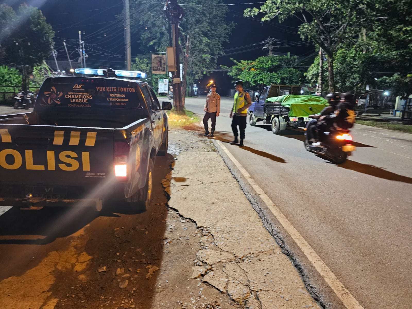Antisipasi Tawuran dan Balap Liar, Patroli Enggang Polsek Pontianak Utara Sasar Sejumlah Lokasi
