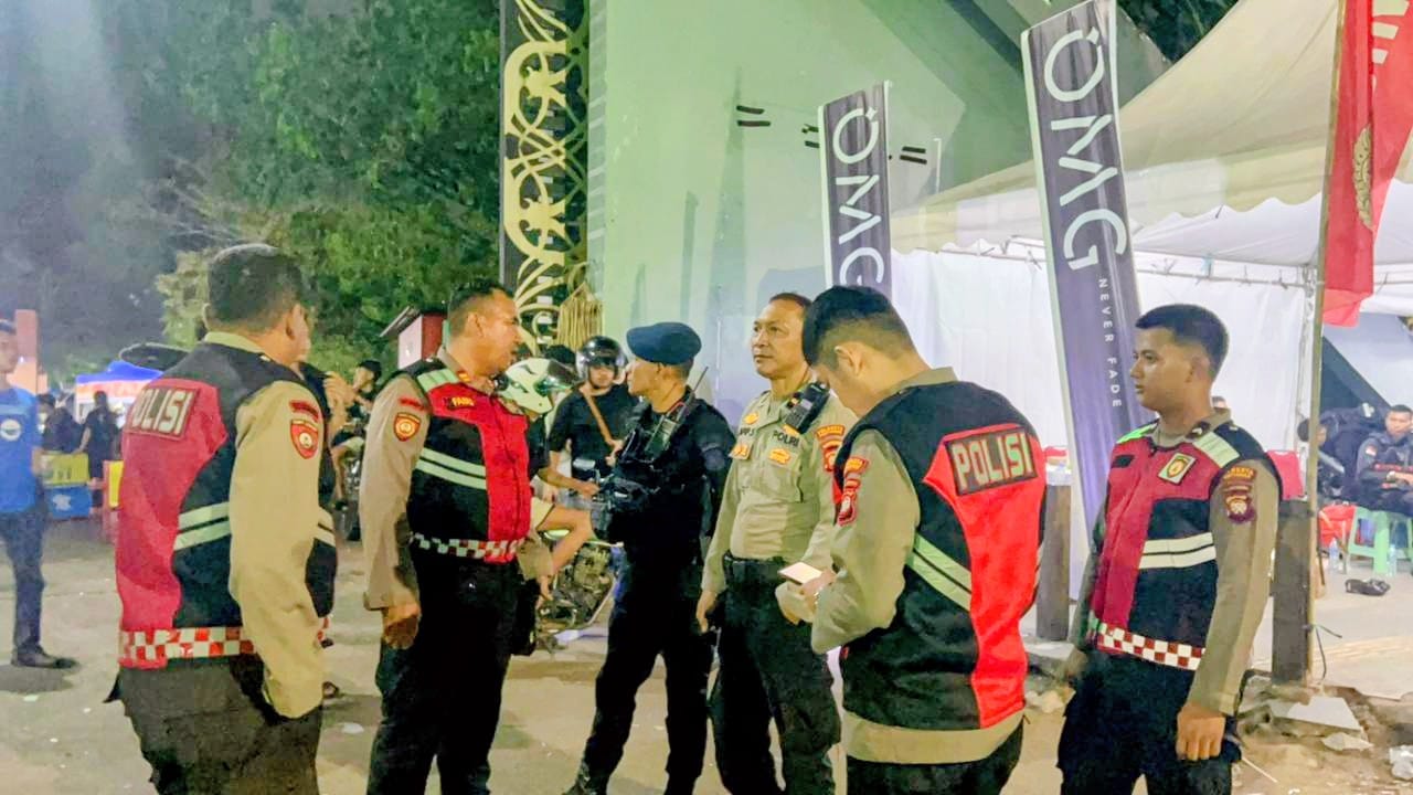 Demi Kelancaran Acara, Polsek Pontianak Kota Perkuat Pengamanan Closing Ceremony PGD ke-XL