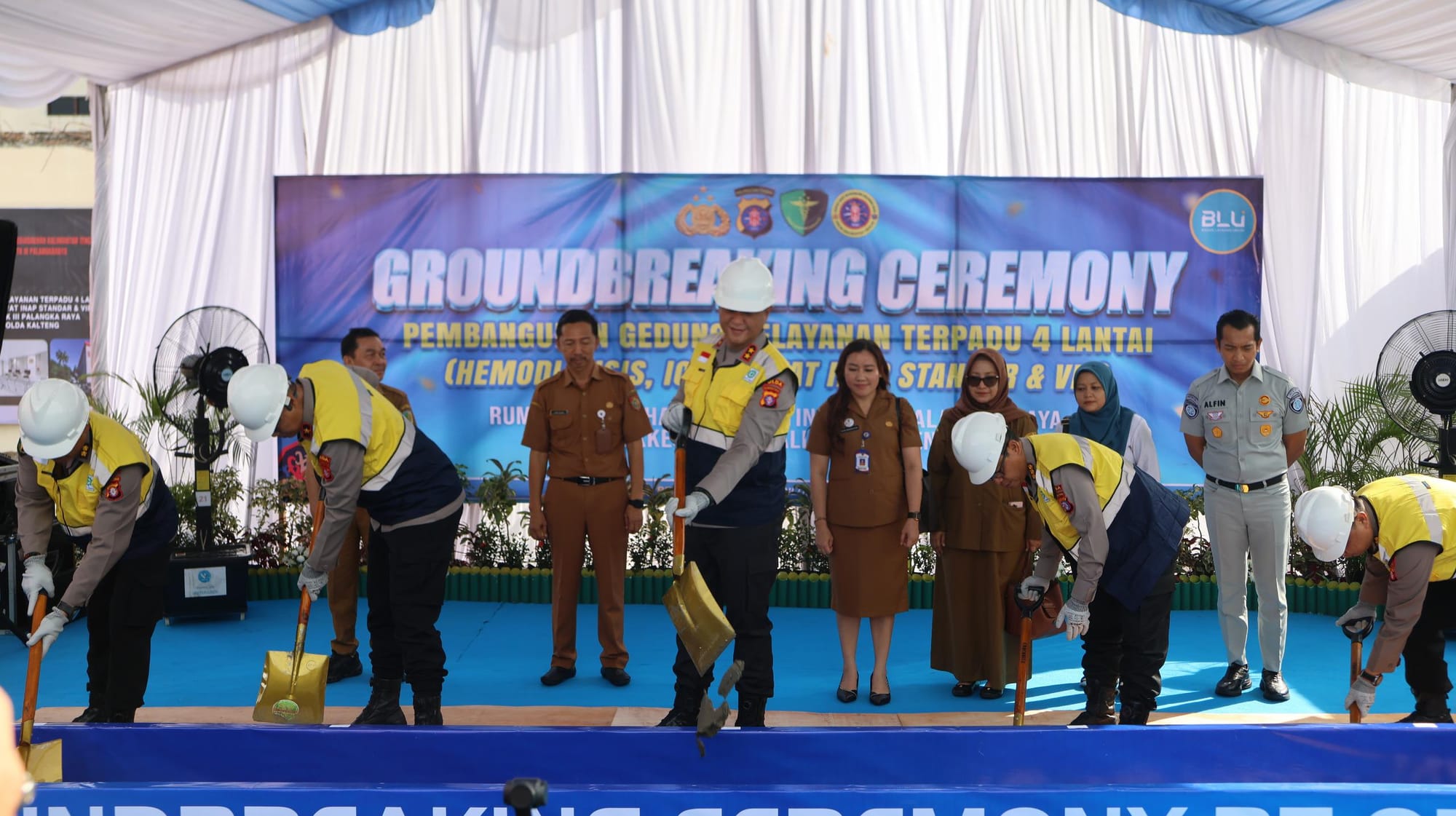 Groundbreaking Gedung Layanan Terpadu Rumkit Bhayangkara Polda Kalteng Resmi Dimulai