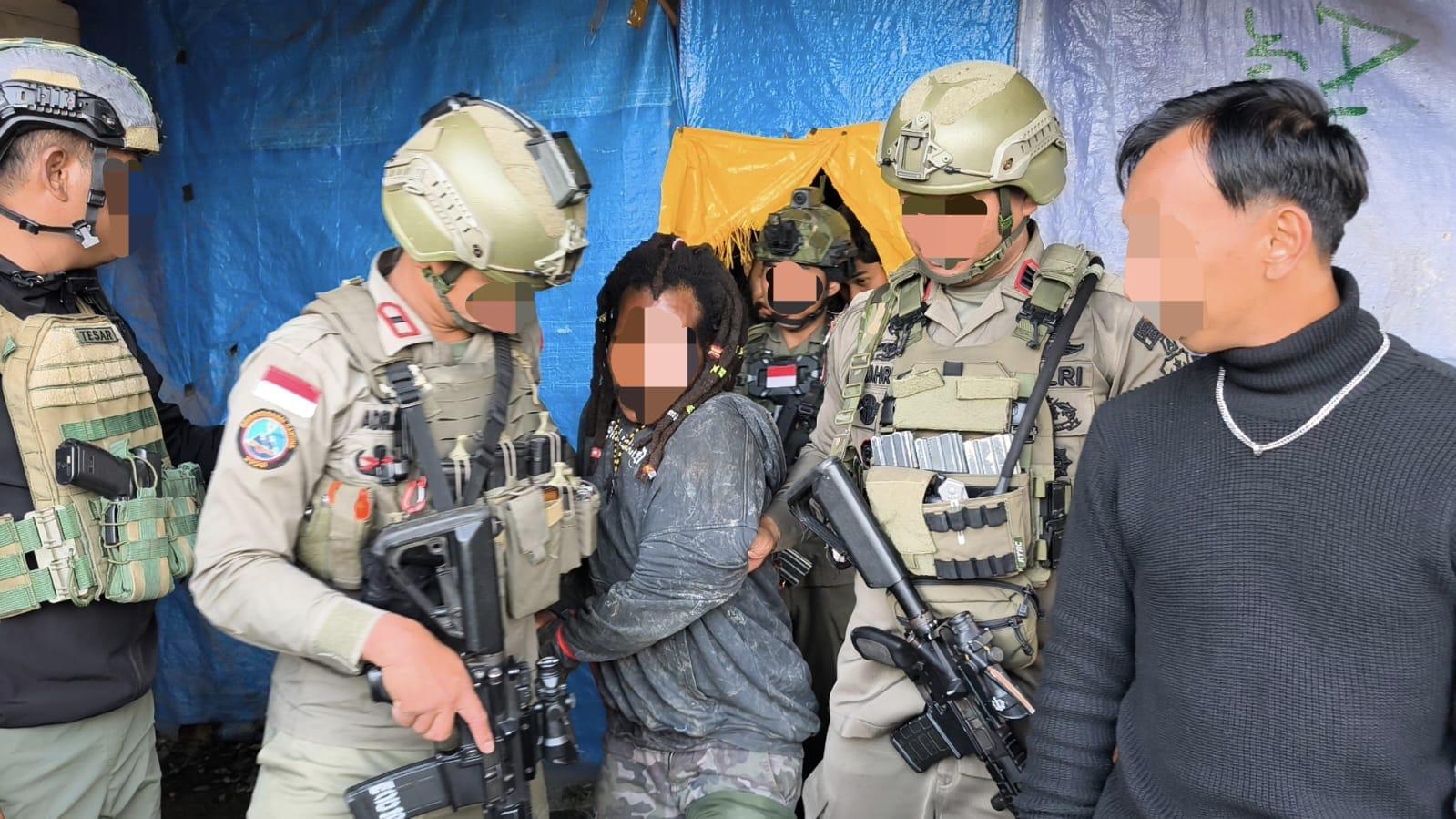 Satgas Operasi Damai Cartenz Berhasil Menangkap Terduga Anggota KKB Wilayah Kodap VIII Intan Jaya
