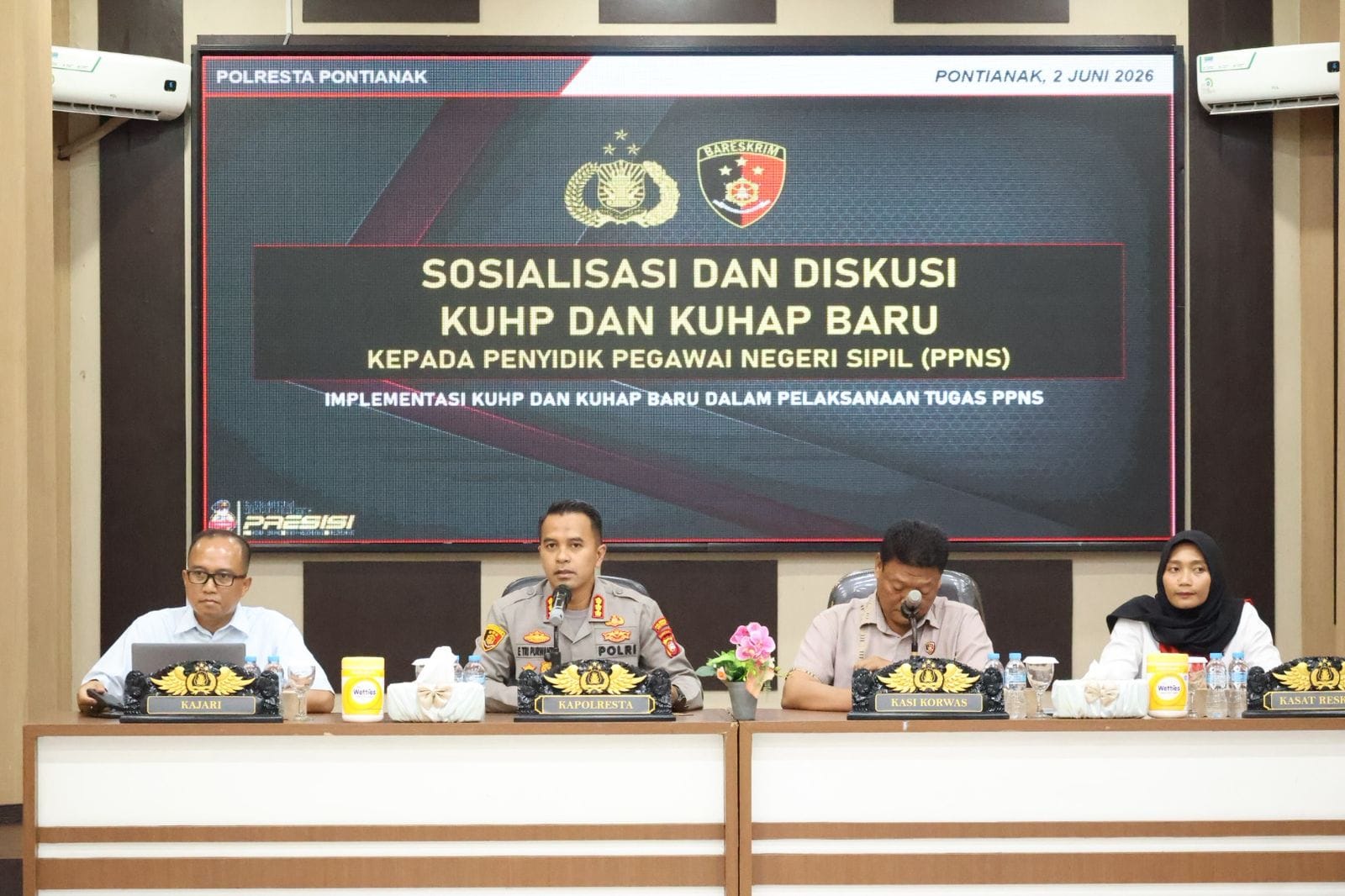 Rakor dan Pengawasan PPNS Digelar, Polresta Pontianak Dorong Kolaborasi Antarpenegak Hukum di Kota Pontianak