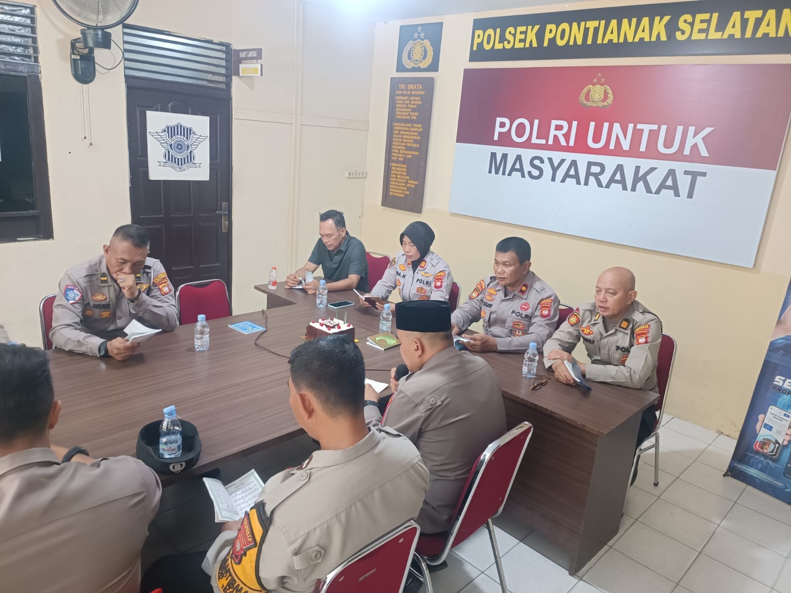 Polsek Pontianak Selatan Gelar Yasinan dan Doa Bersama, Wujud Ikhtiar Menjaga Kamtibmas Tetap Kondusif
