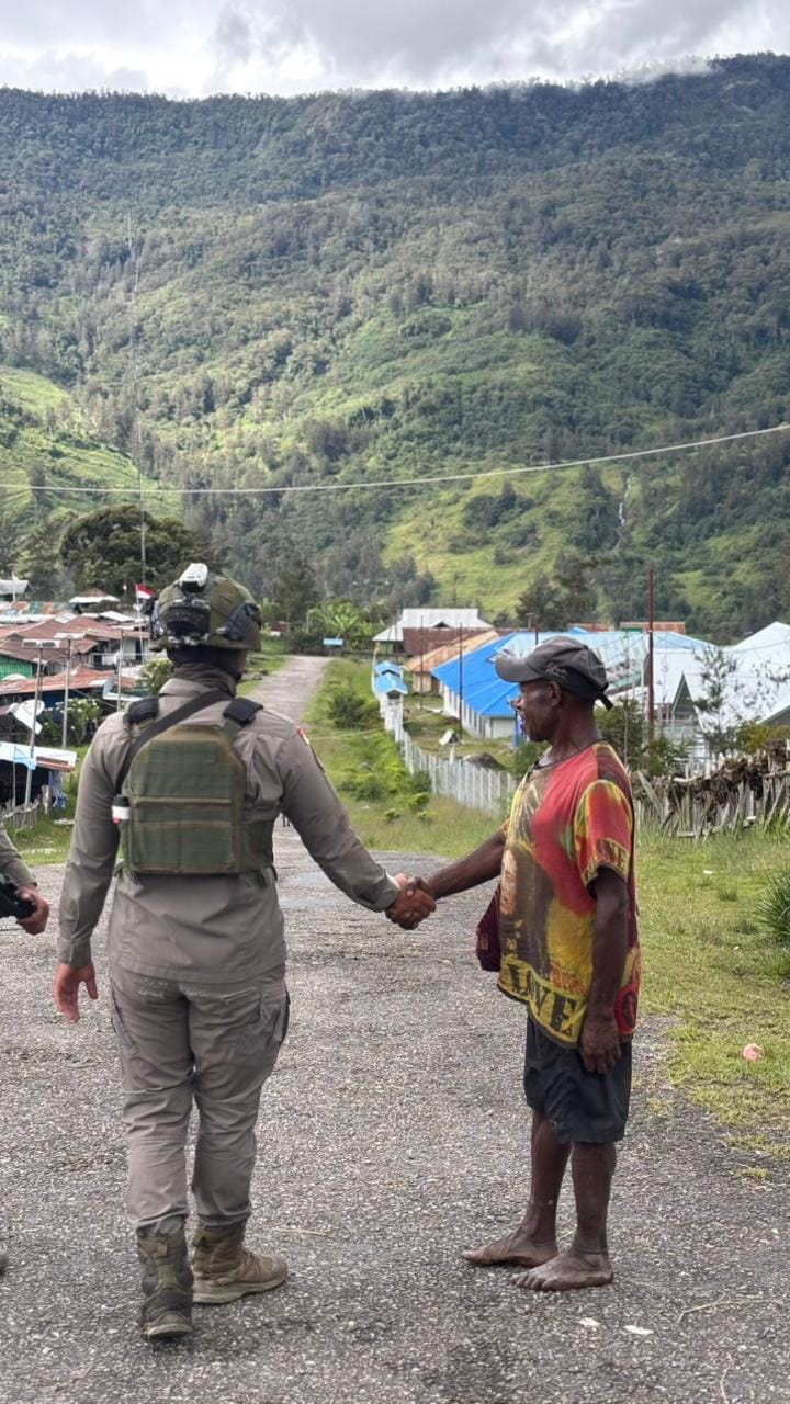 Ops Damai Cartenz 2026 Intensifkan Patroli Dialogis, Jaga Situasi Kamtibmas Tetap Kondusif di Sinak
