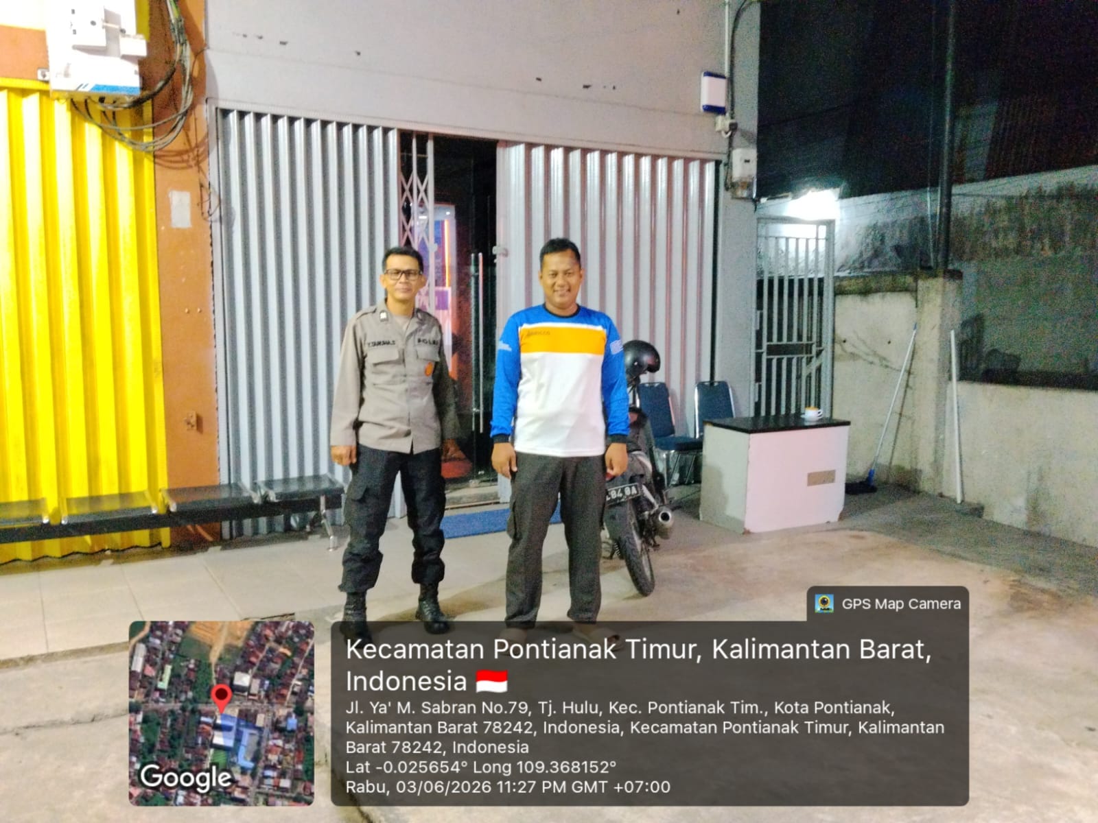 Sambangi Objek Vital dan Permukiman Warga, Patroli Enggang Pontianak Timur Perkuat Harkamtibmas