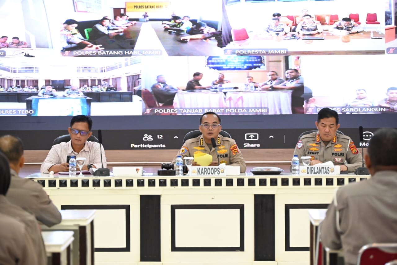 Polda Jambi Matangkan Pelaksanaan Operasi Patuh Siginjai 2026 Melalui Latpraops