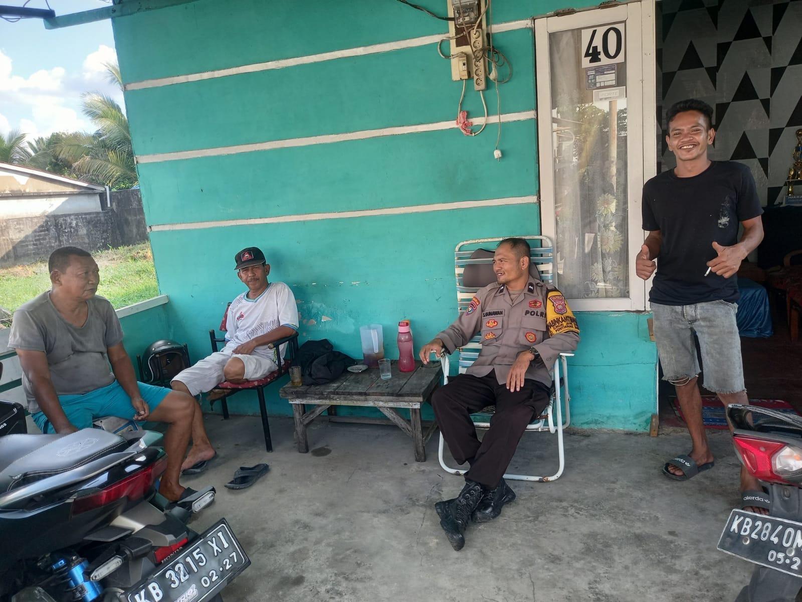 Jalin Kedekatan dengan Warga, Bhabinkamtibmas Sei Jawi Dalam Laksanakan Sambang Kamtibmas