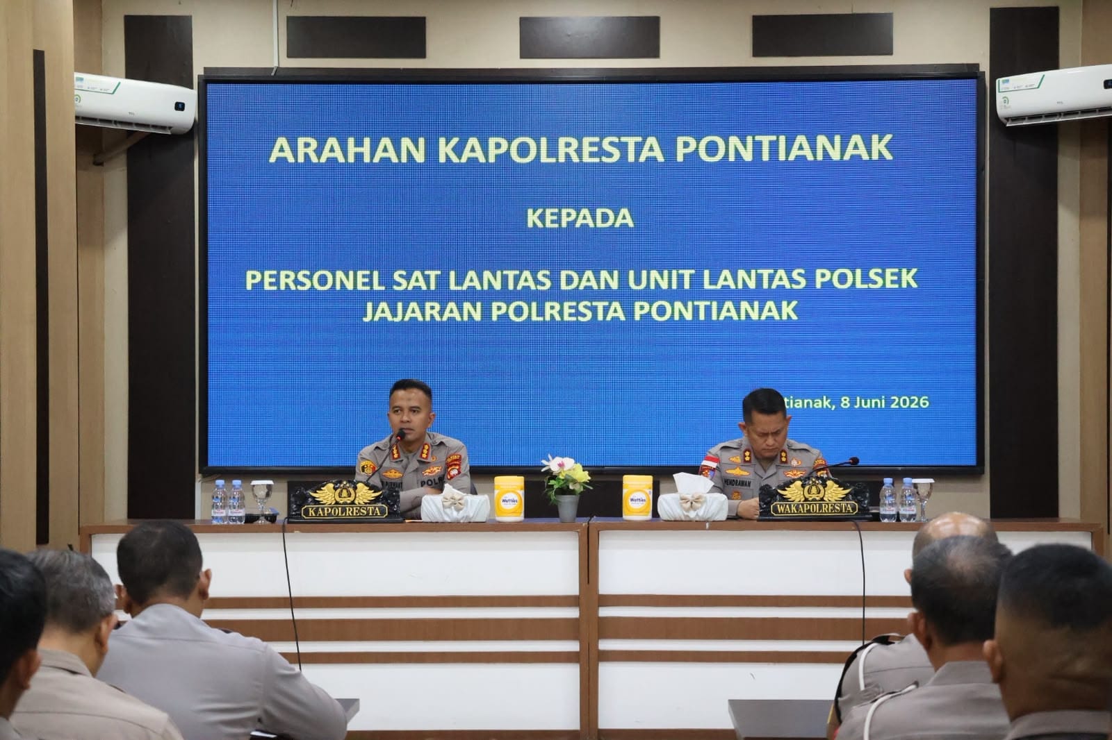 Perkuat Pelayanan Bersih dan Transparan, Kapolresta Pontianak Larang Keras Pungli dalam Penilangan