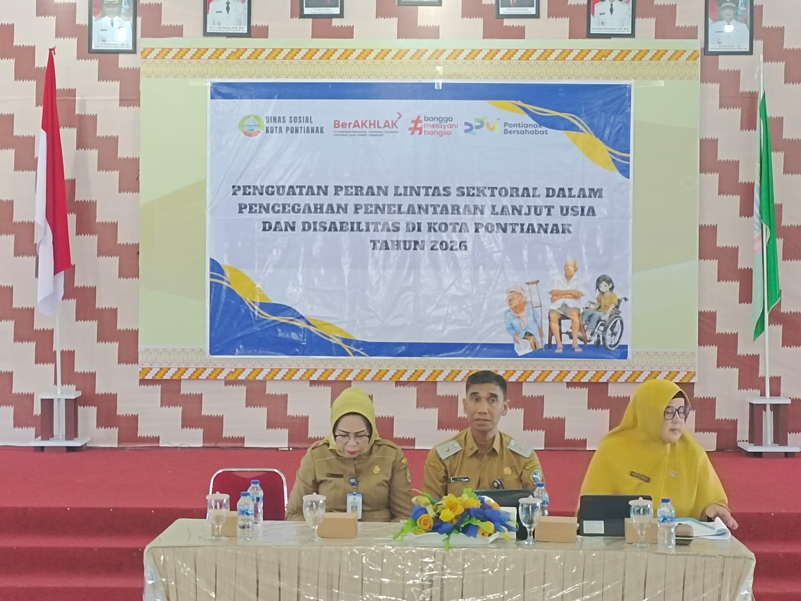 Dukung Perlindungan Kelompok Rentan, Sat Binmas Polresta Pontianak Ikuti Kegiatan Pencegahan Penelantaran Lansia dan Disabilitas