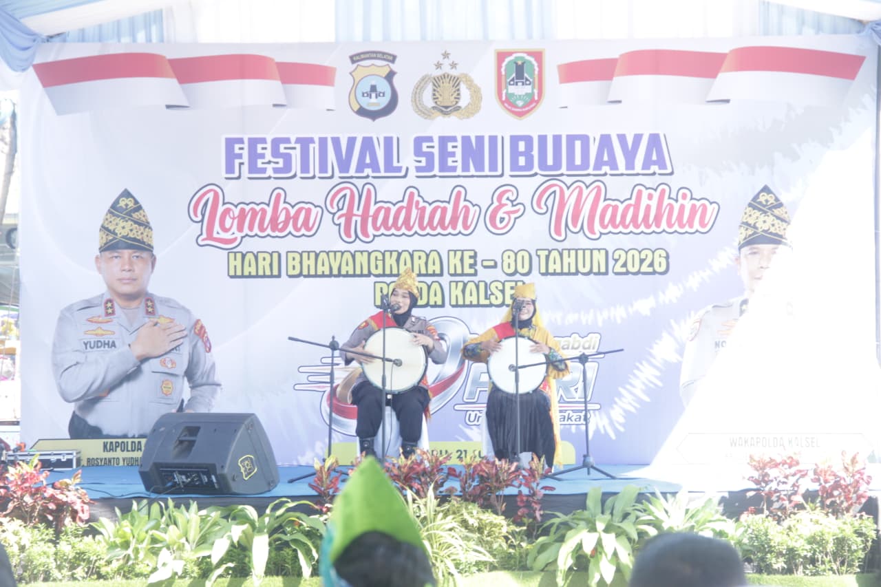 Jelang Hari Bhayangkara ke-80, Polda Kalsel Semarakkan Budaya Daerah Lewat Lomba Madihin dan Hadrah