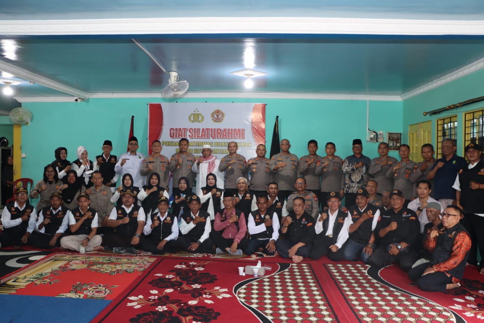 Jalin Kemitraan Kamtibmas, Kapolresta Pontianak Gelar Silaturahmi Bersama Pokdar Kamtibmas Resor Kota Pontianak