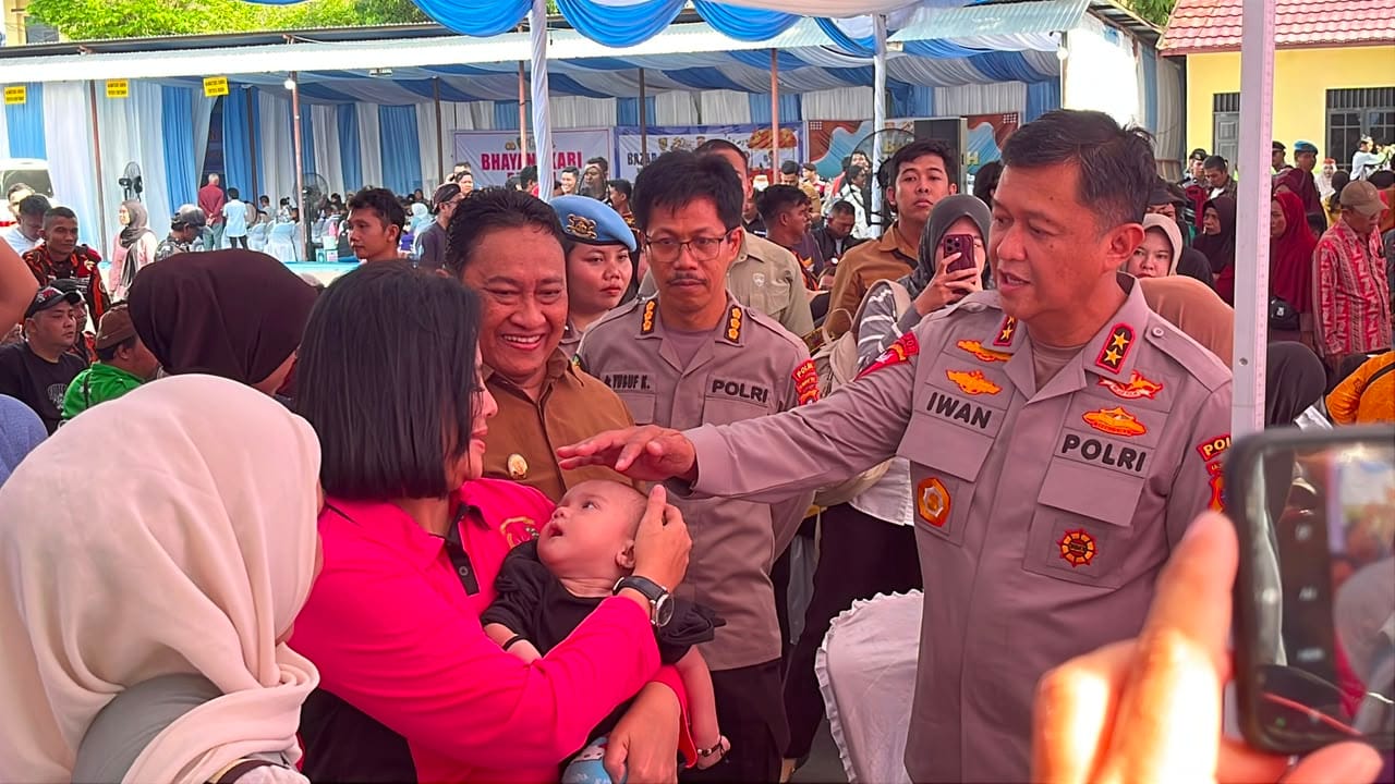 Polri Untuk Masyarakat, Ribuan Senyum Warga Dibalik Bakti Kesehatan HUT Bhayangkara ke-80 di Polda Kalteng