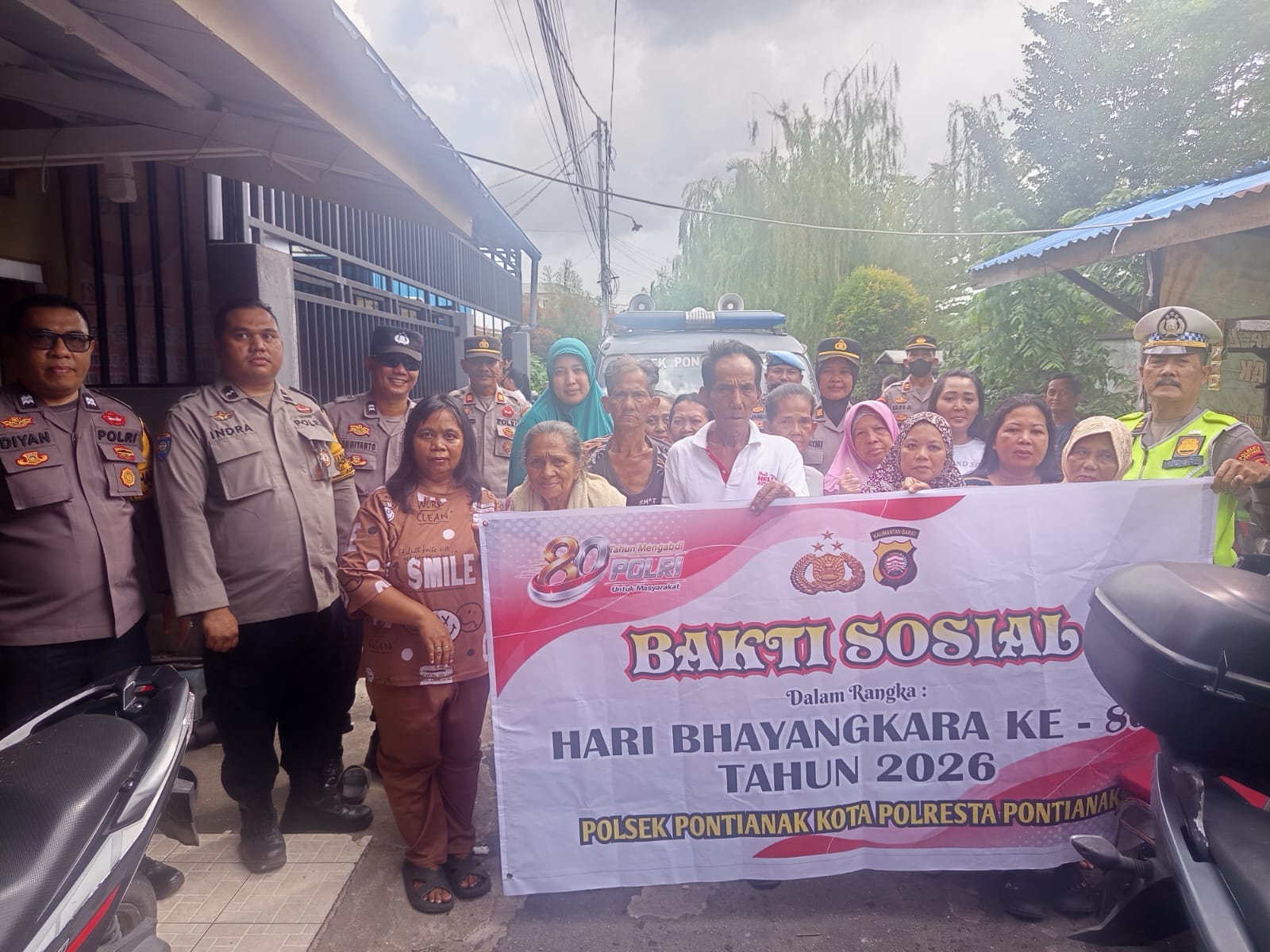 Sambut Hari Bhayangkara ke-80, Polsek Pontianak Kota Gelar Bakti Sosial untuk Masyarakat