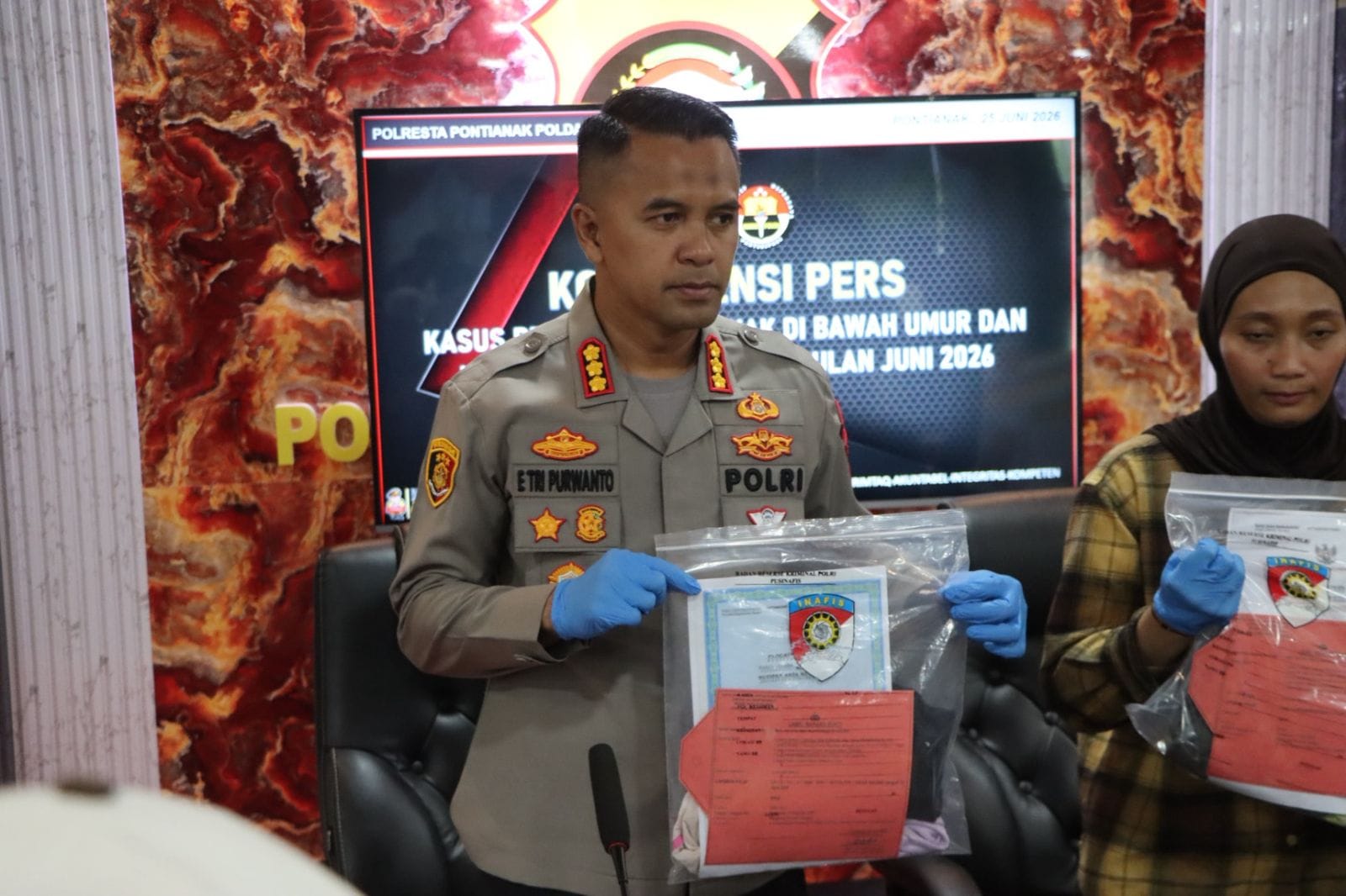 Polresta Pontianak Rilis Kasus Kekerasan Seksual terhadap Dua Anak, Tegaskan Komitmen Perlindungan Anak
