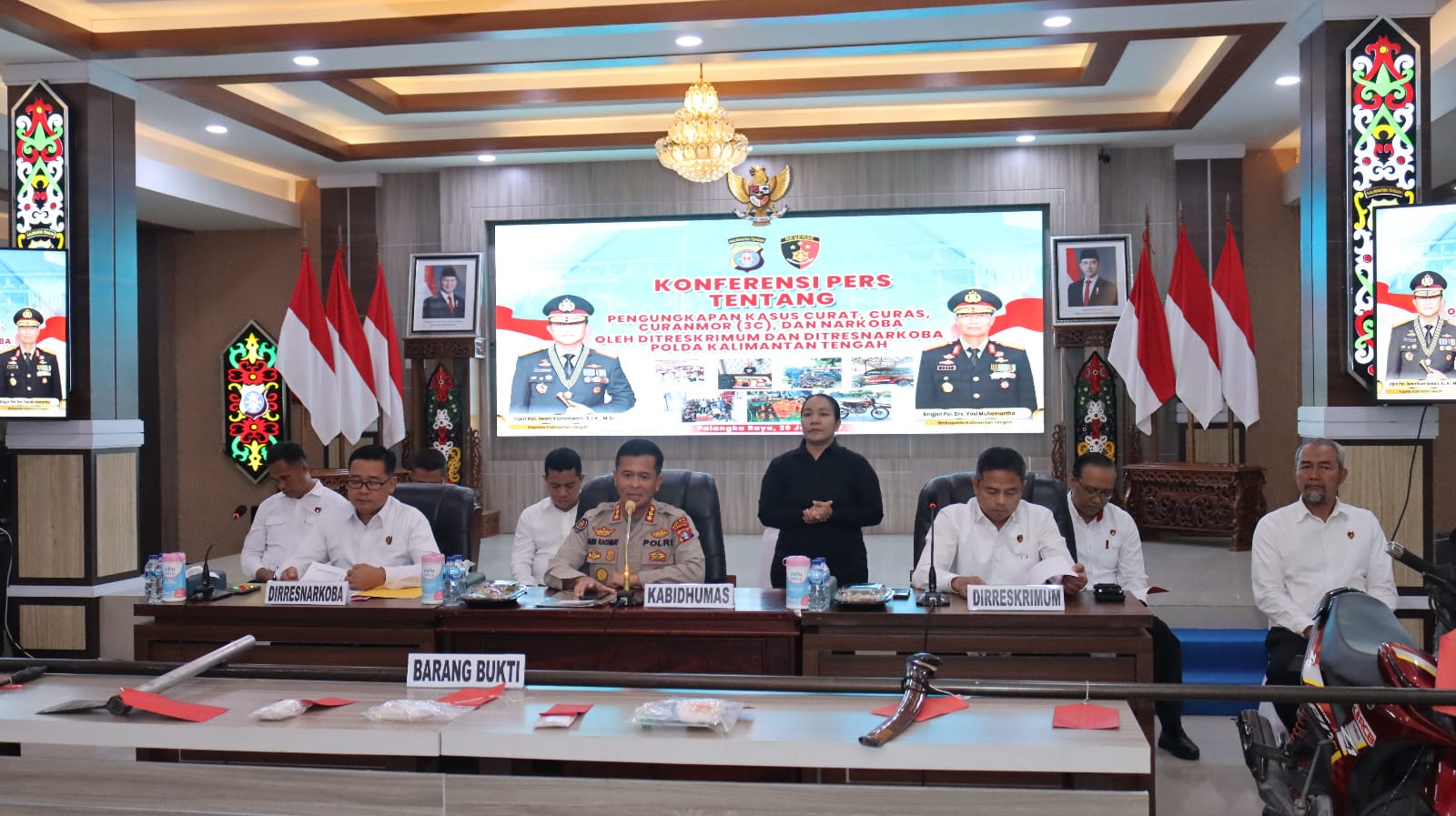 Polda Kalteng Berhasil Bongkar 331 Kasus Narkoba, Upaya Penindakan Diklaim Selamatkan 1,28 Juta Jiwa