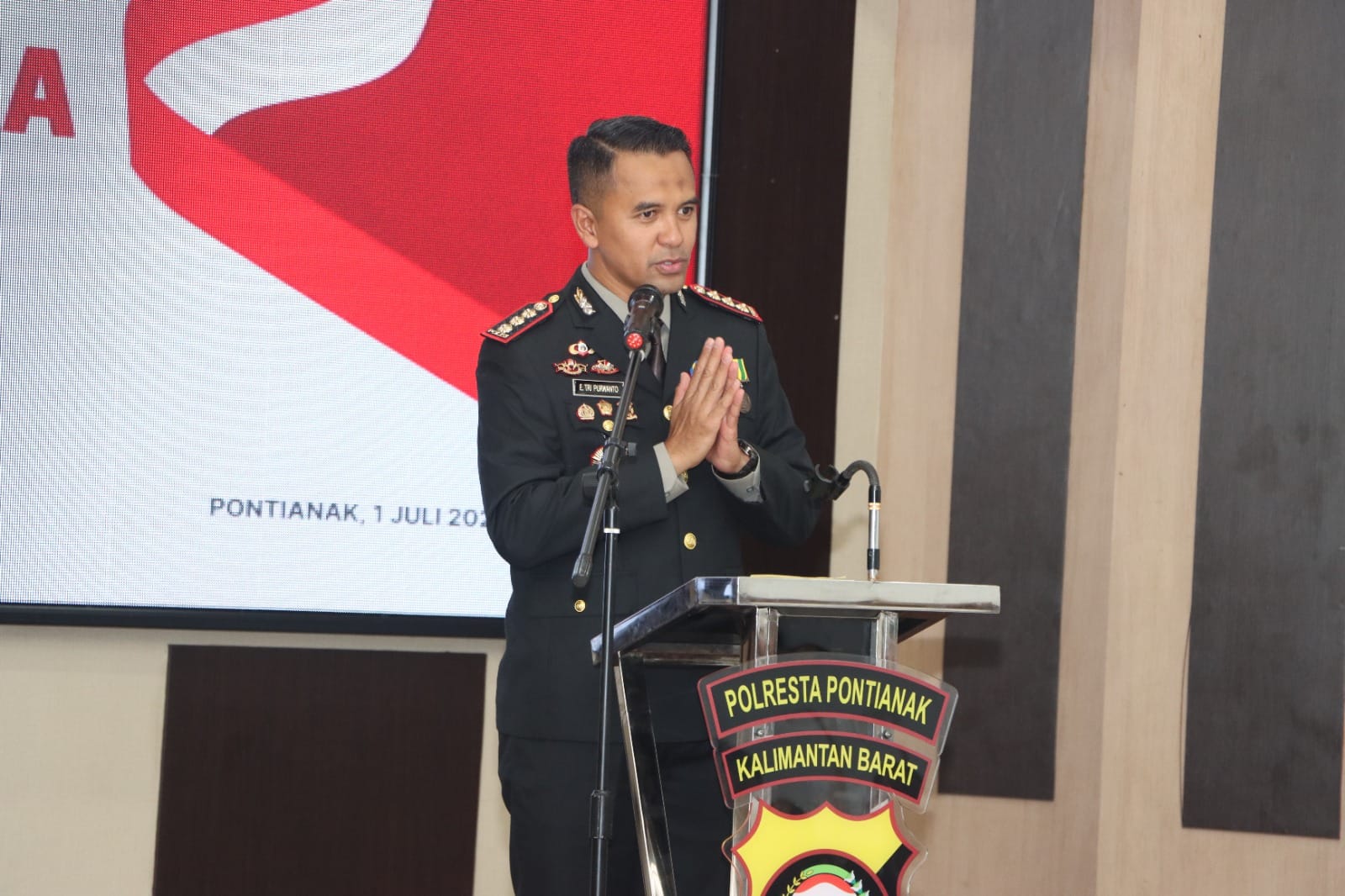 Syukuran Hari Bhayangkara ke-80, Polresta Pontianak Perkuat Sinergitas dan Komitmen Melayani Masyarakat