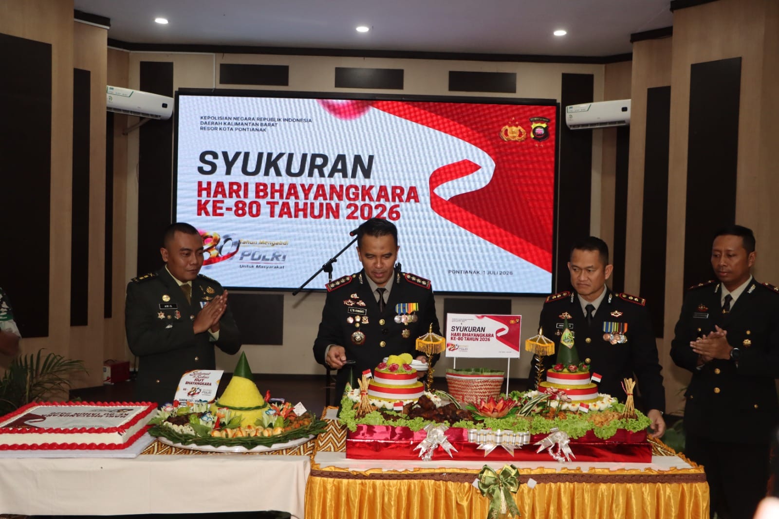 Momentum Hari Bhayangkara ke-80, Polresta Pontianak Gelar Syukuran sebagai Wujud Syukur dan Penguatan Sinergitas
