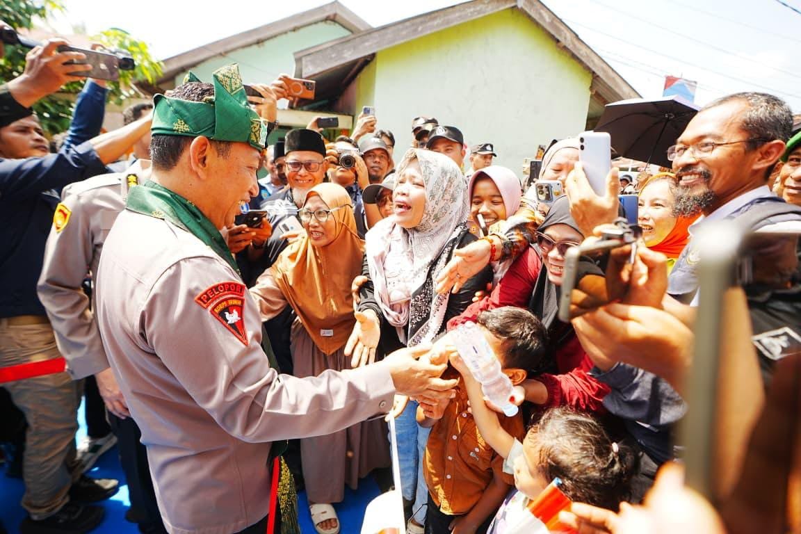 Resmikan 80 Jembatan Merah Putih Presisi di Riau, Kapolri: Permudah Anak Sekolah-Masyarakat