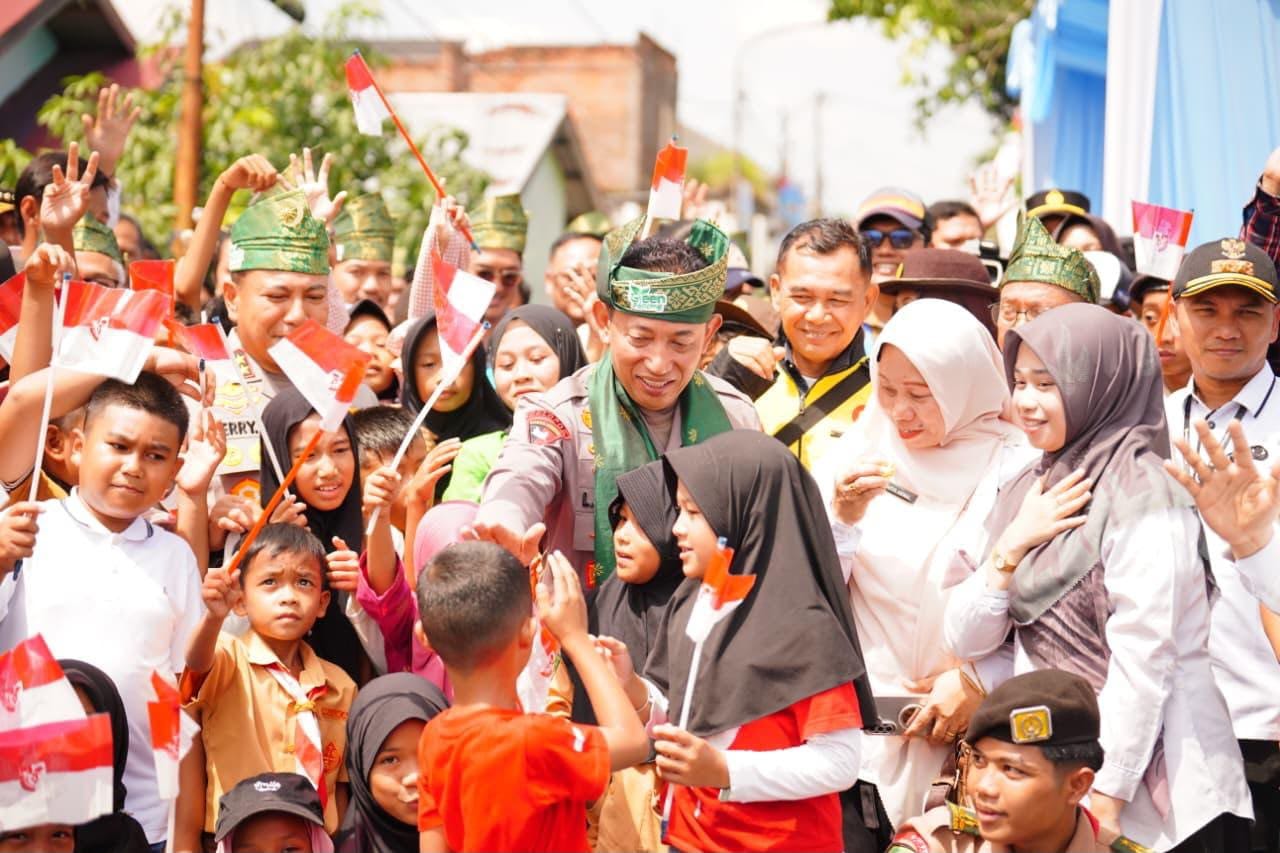 Kapolri Resmikan 80 Jembatan Merah Putih Presisi di Riau, Permudah Akses Anak Sekolah dan Masyarakat