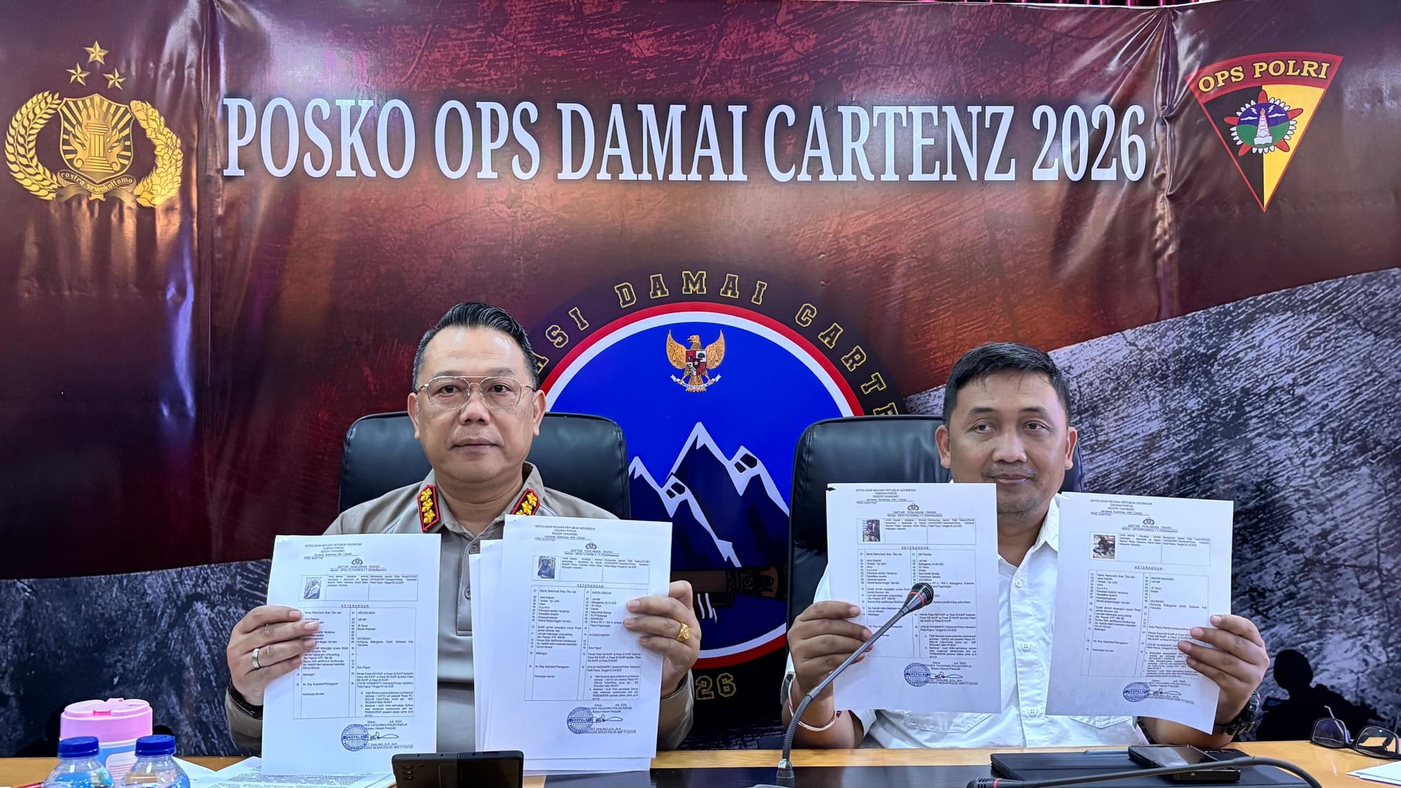Satgas Ops Damai Cartenz-2026 Tetapkan Tujuh Tersangka Pembakaran Pesawat AMA dan Pembunuhan Pilot WN Amerika Serikat di Yahukimo
