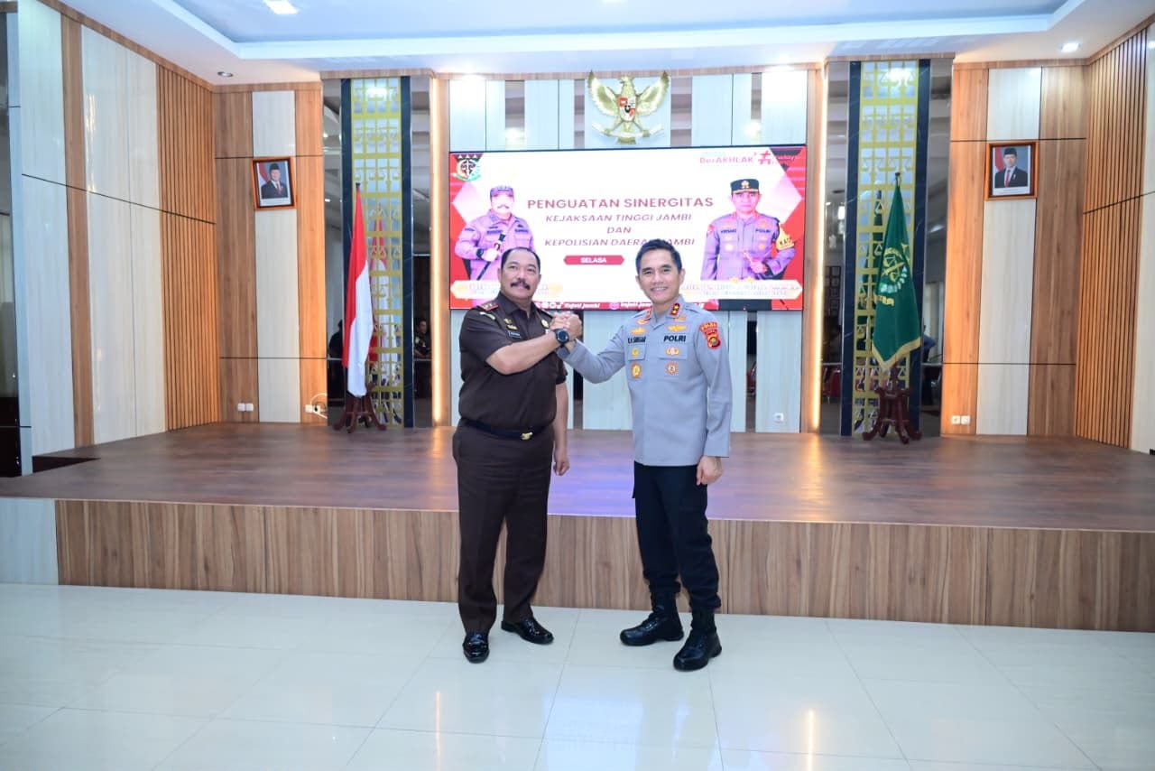 Silaturahmi ke Kejati, Kapolda Jambi Perkuat Sinergitas Penegakan Hukum untuk Masyarakat