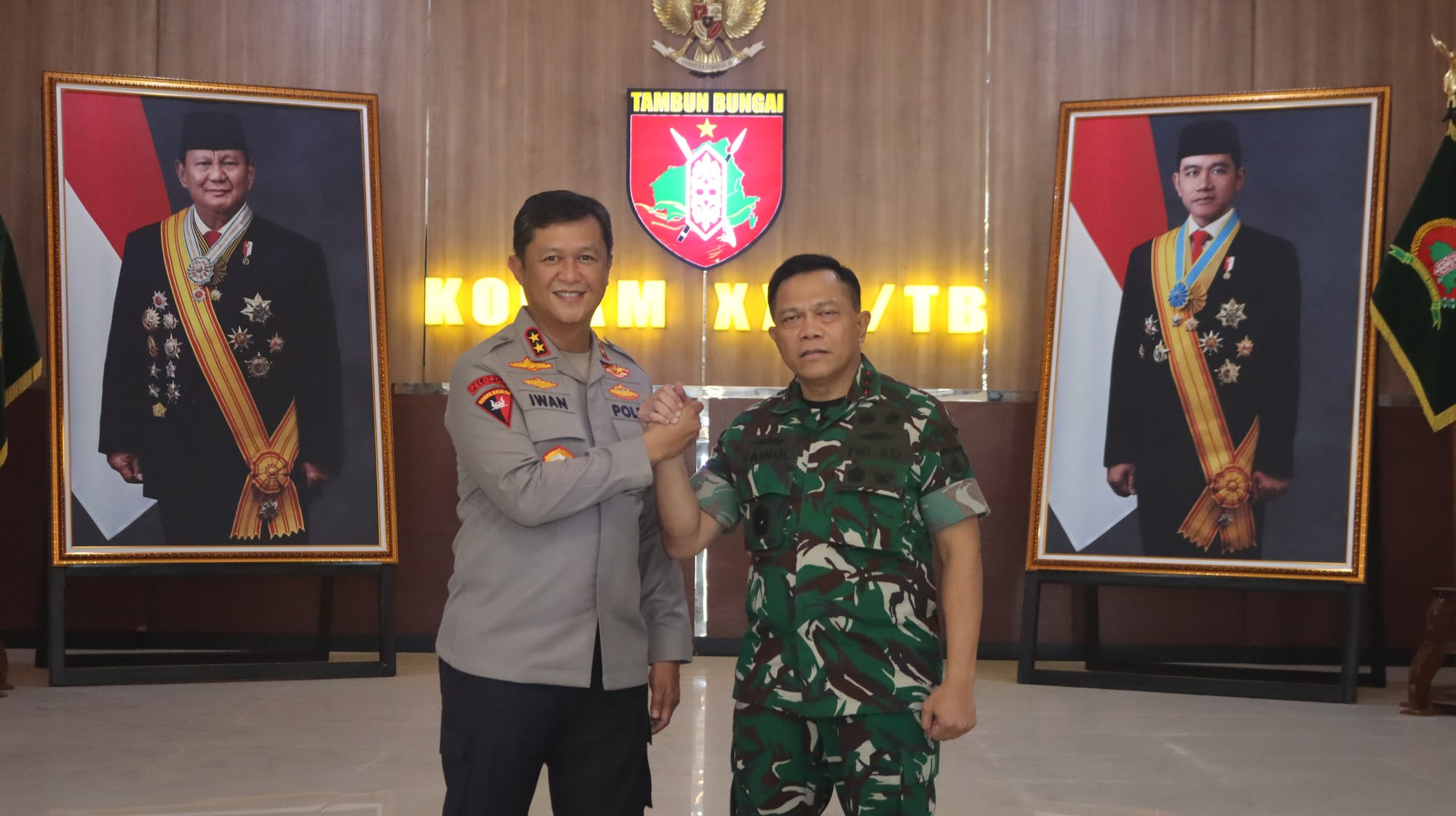 Kapolda Kalteng Perkuat Soliditas TNI-Polri Lewat Silaturahmi dengan Pangdam XXII Tambun Bungai