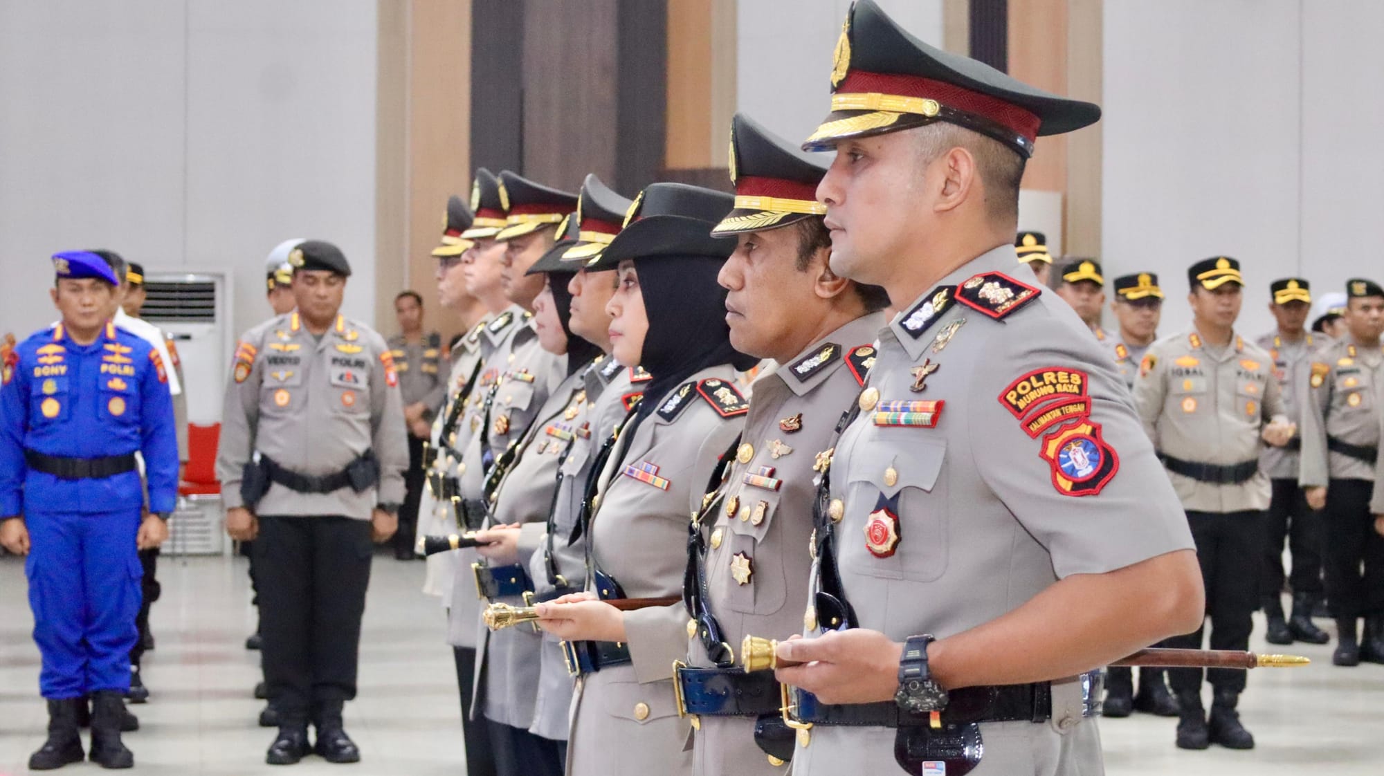 Sertijab Dipimpin Kapolda Kalteng, Karorena, Karo Logistik, dan Kabidkum serta 3 Kapolres Resmi Berganti
