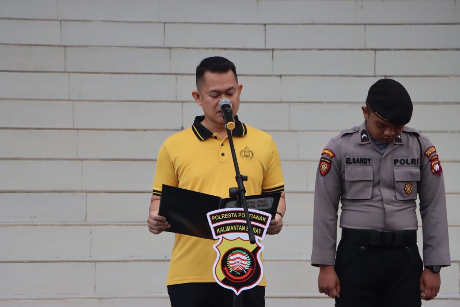 Apel Pagi Polresta Pontianak, Wakapolresta Ingatkan Pentingnya Disiplin dan Gaya Hidup Sehat