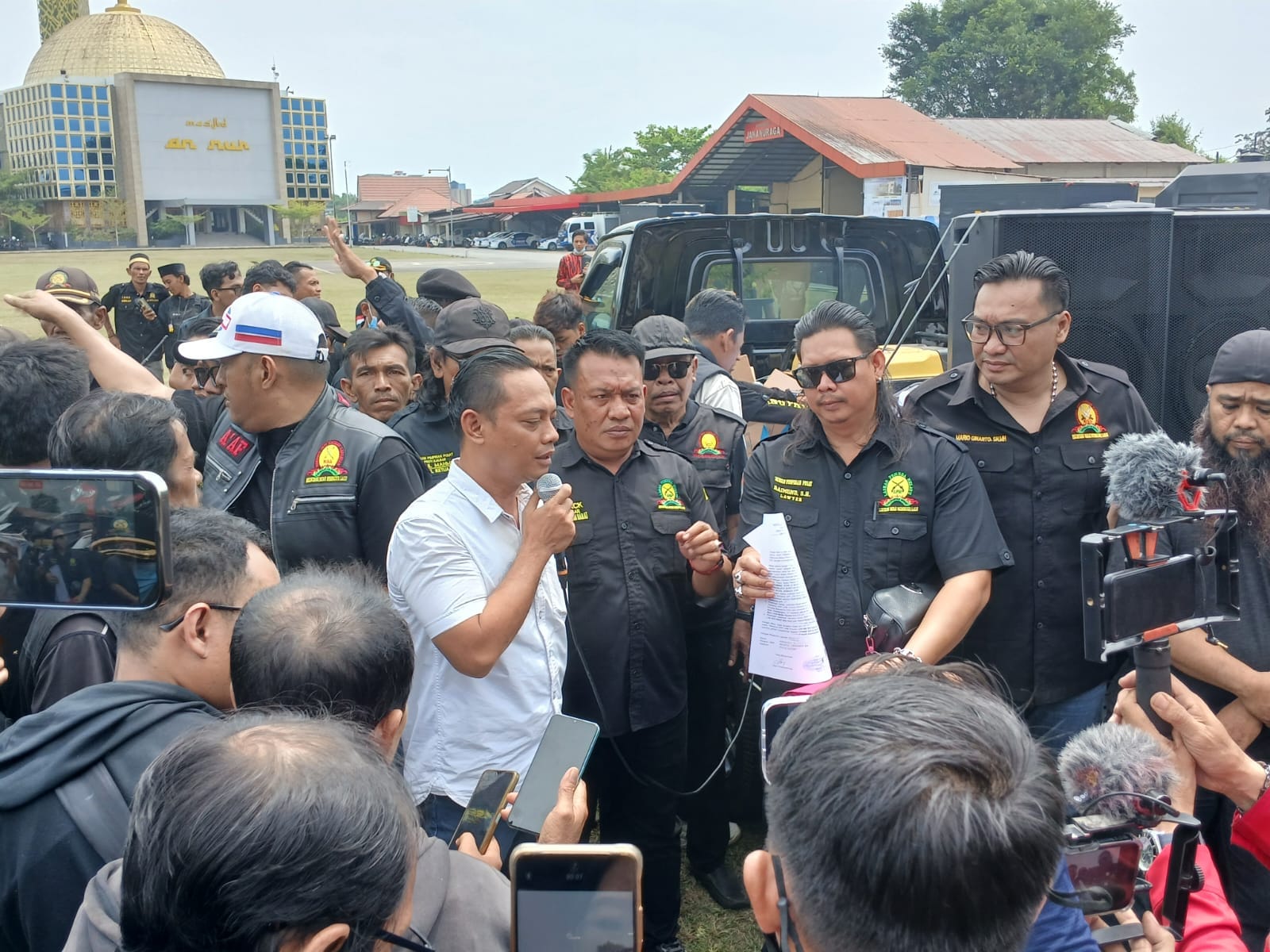 Polresta Pontianak Kawal dan Amankan Aksi Damai DPP Laskar Pemuda Melayu Kalbar