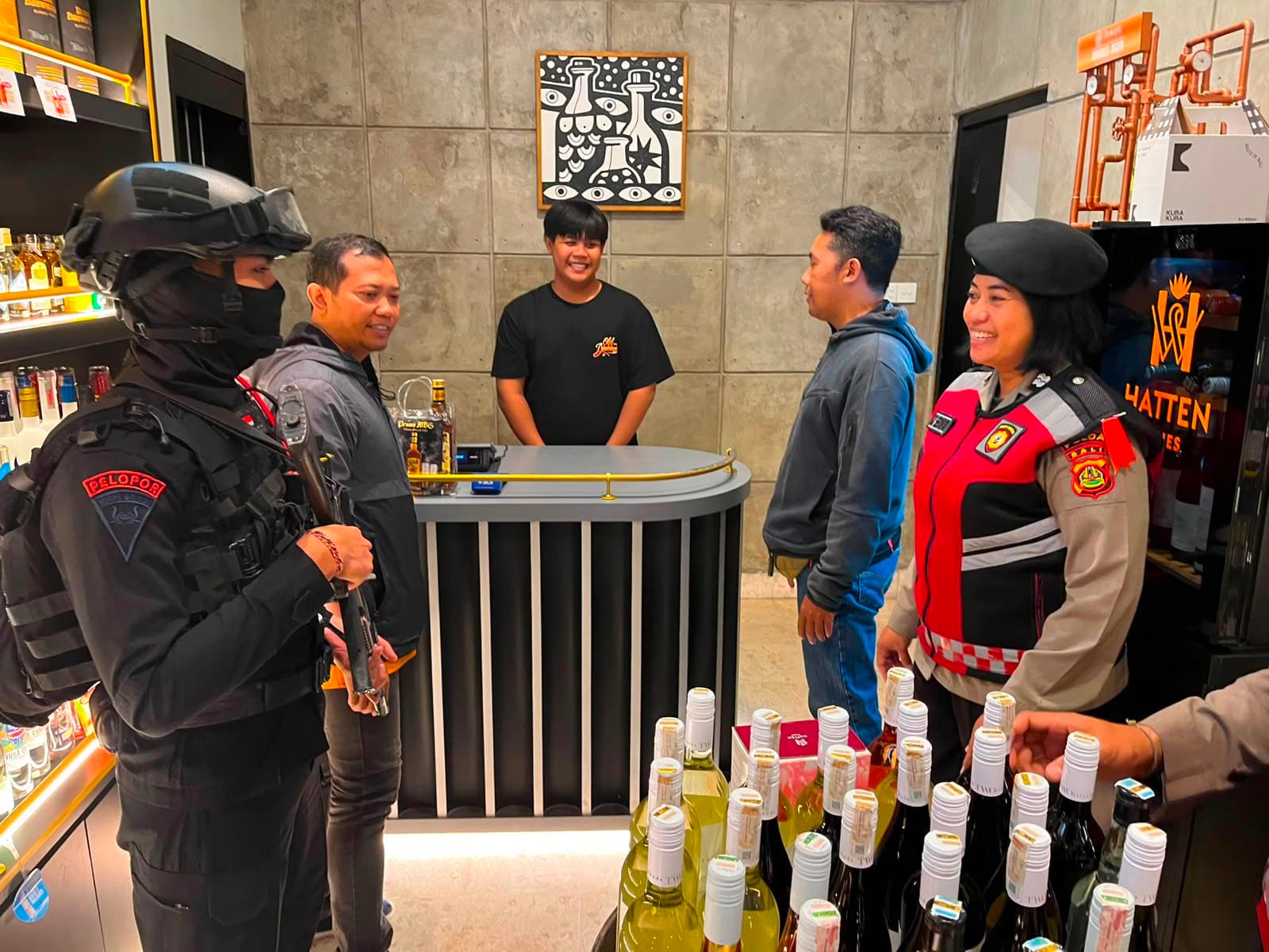 Patroli Malam Operasi Pekat Agung 2026, Personel Polda Bali Hadir Jaga Kondusivitas Wilayah