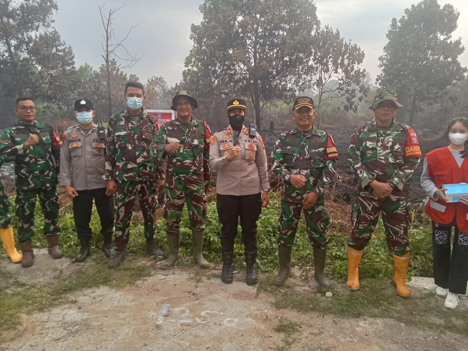 TNI, Polri, dan Instansi Terkait Bersinergi Laksanakan Patroli Karhutla di Pontianak Selatan