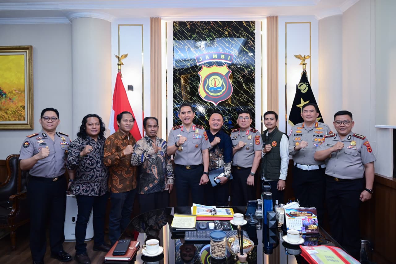 Polda Jambi Perkuat Sinergi dengan Asosiasi Ojol Nusantara, Dorong Kamseltibcarlantas dan Kamtibmas Kondusif