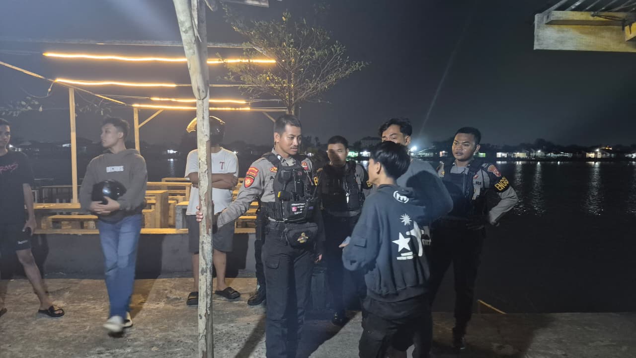 Antisipasi Gangguan Kamtibmas, Tim Enggang Resta Gelar Patroli Skala Besar dan Tertibkan Remaja yang Nongkrong