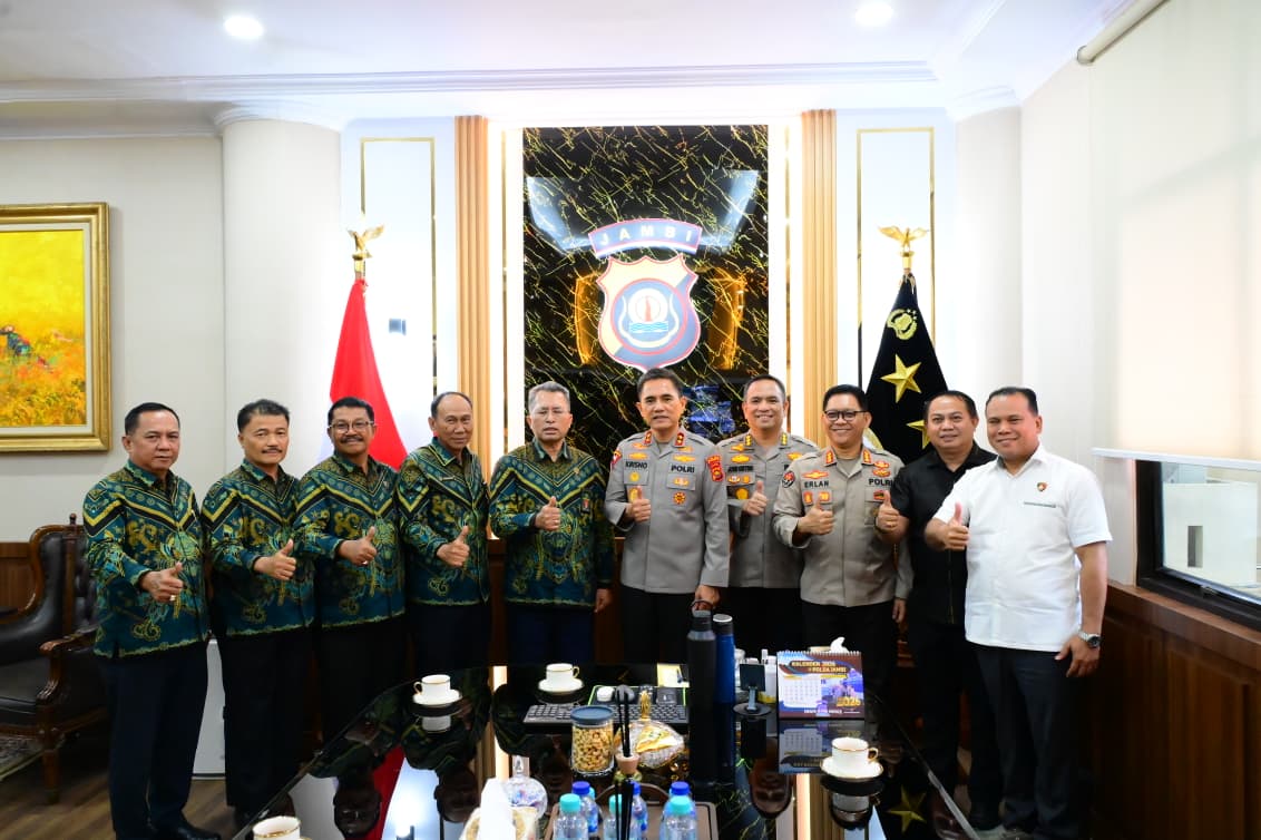 Kapolda Jambi Terima Silaturahmi Kepala Pengadilan Tinggi Jambi,  Perkuat Sinergi Antar Lembaga Penegak Hukum