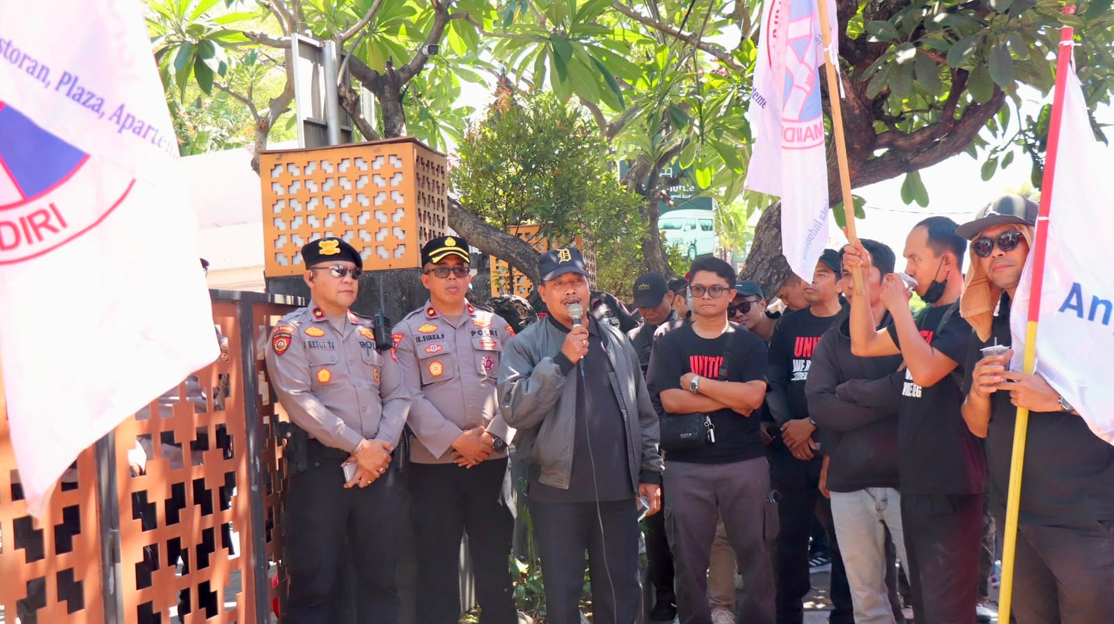 Pelayanan Penyampaian Aspirasi Damai FSPM Regional Bali di Badung Berlangsung Kondusif